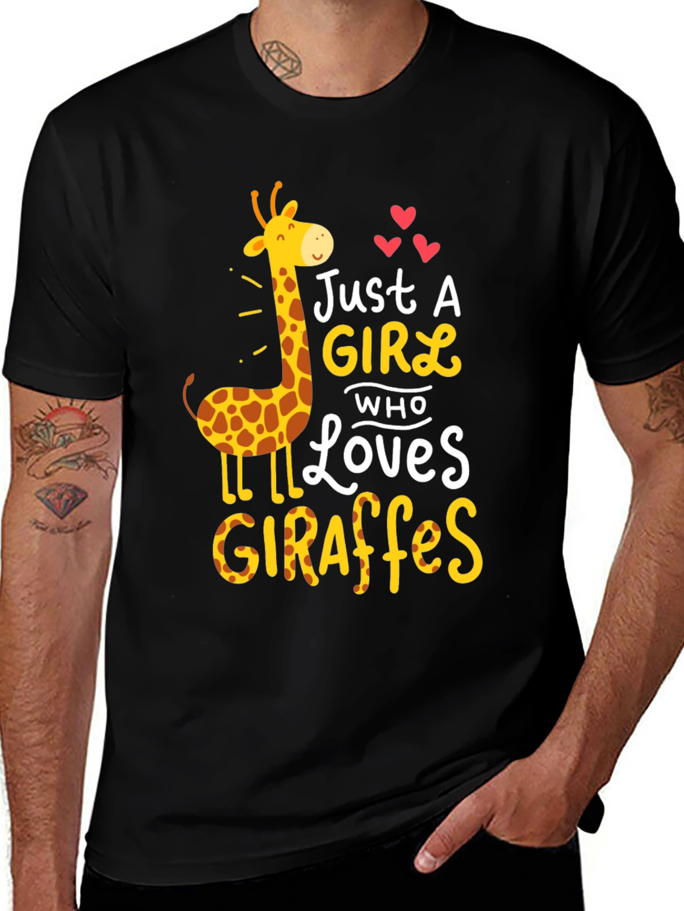 Just a Girl Who Loves Giraffes T-Shirt