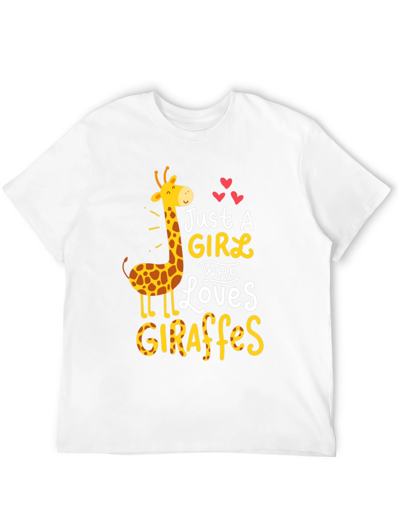 Just a Girl Who Loves Giraffes T-Shirt