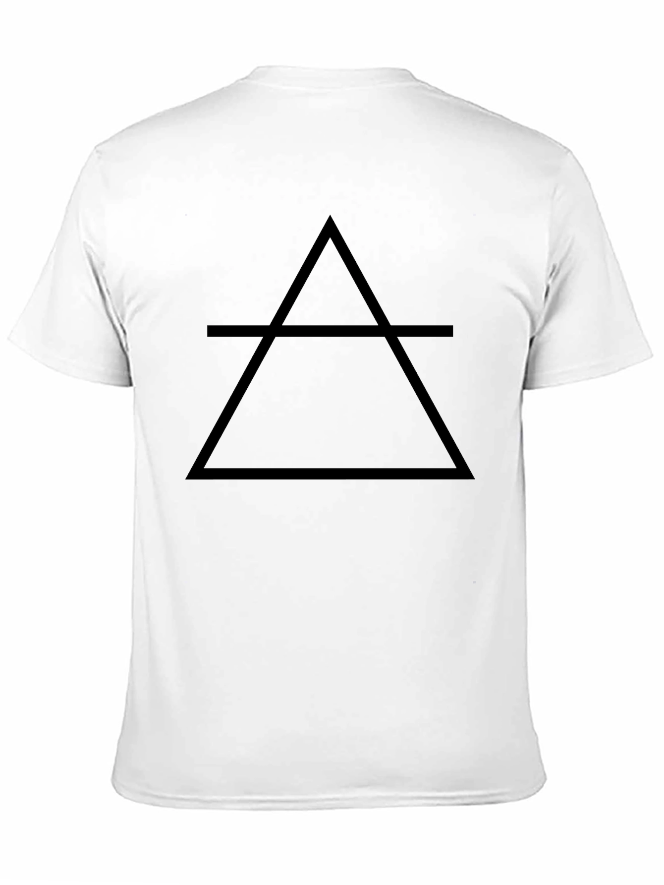 Minimalist Air Element Symbol Black T-Shirt