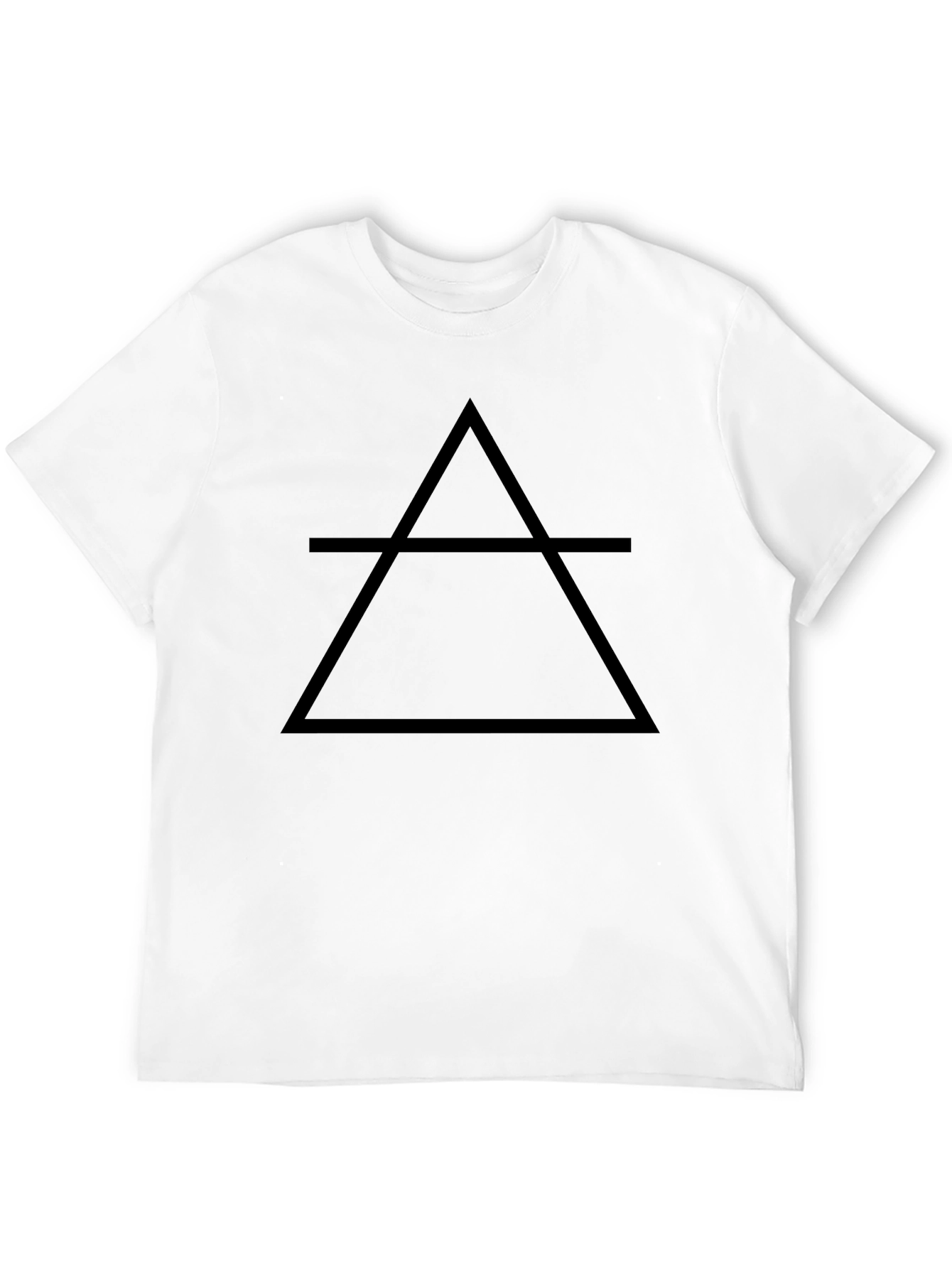 Minimalist Air Element Symbol Black T-Shirt
