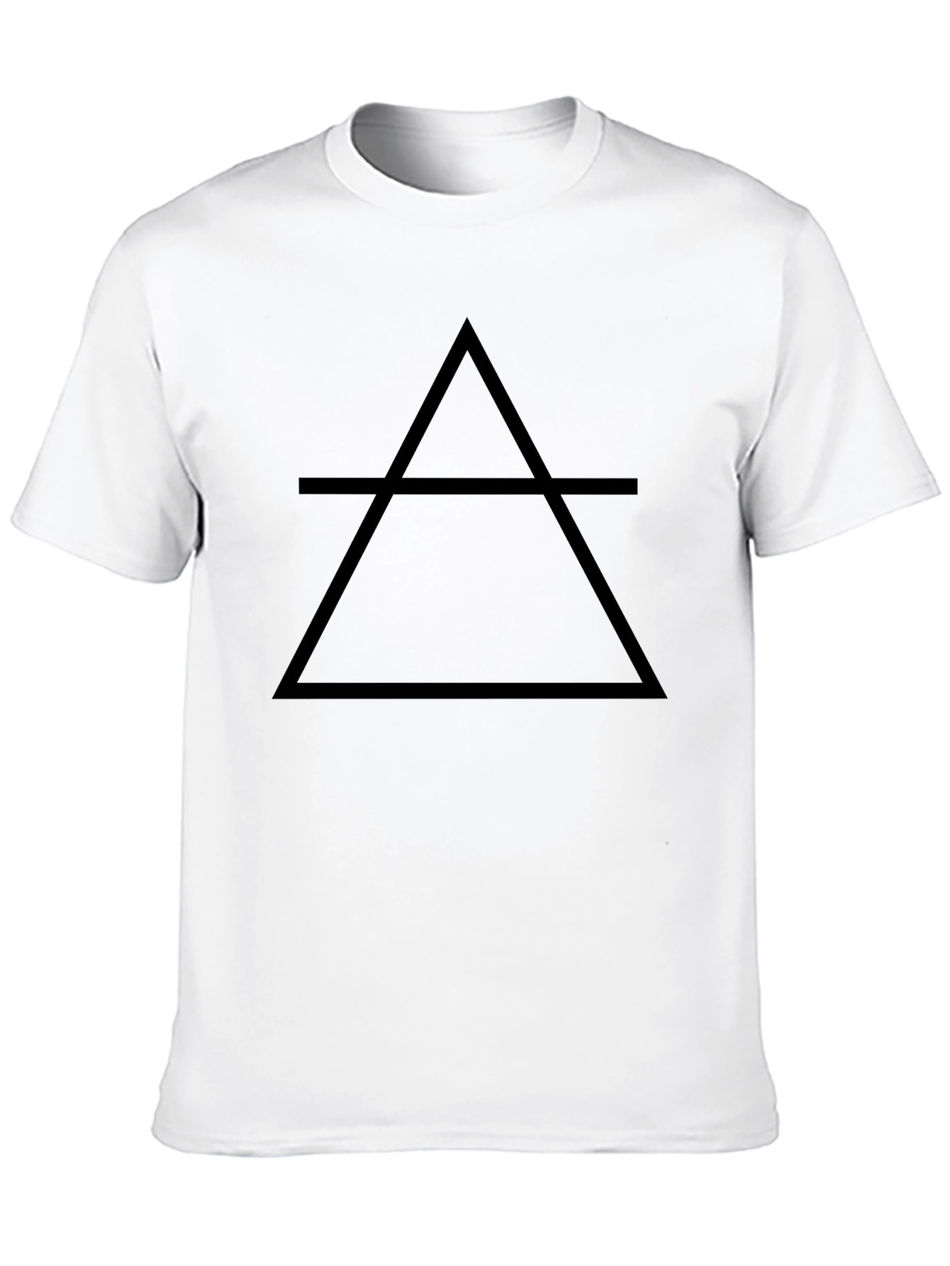 Minimalist Air Element Symbol Black T-Shirt
