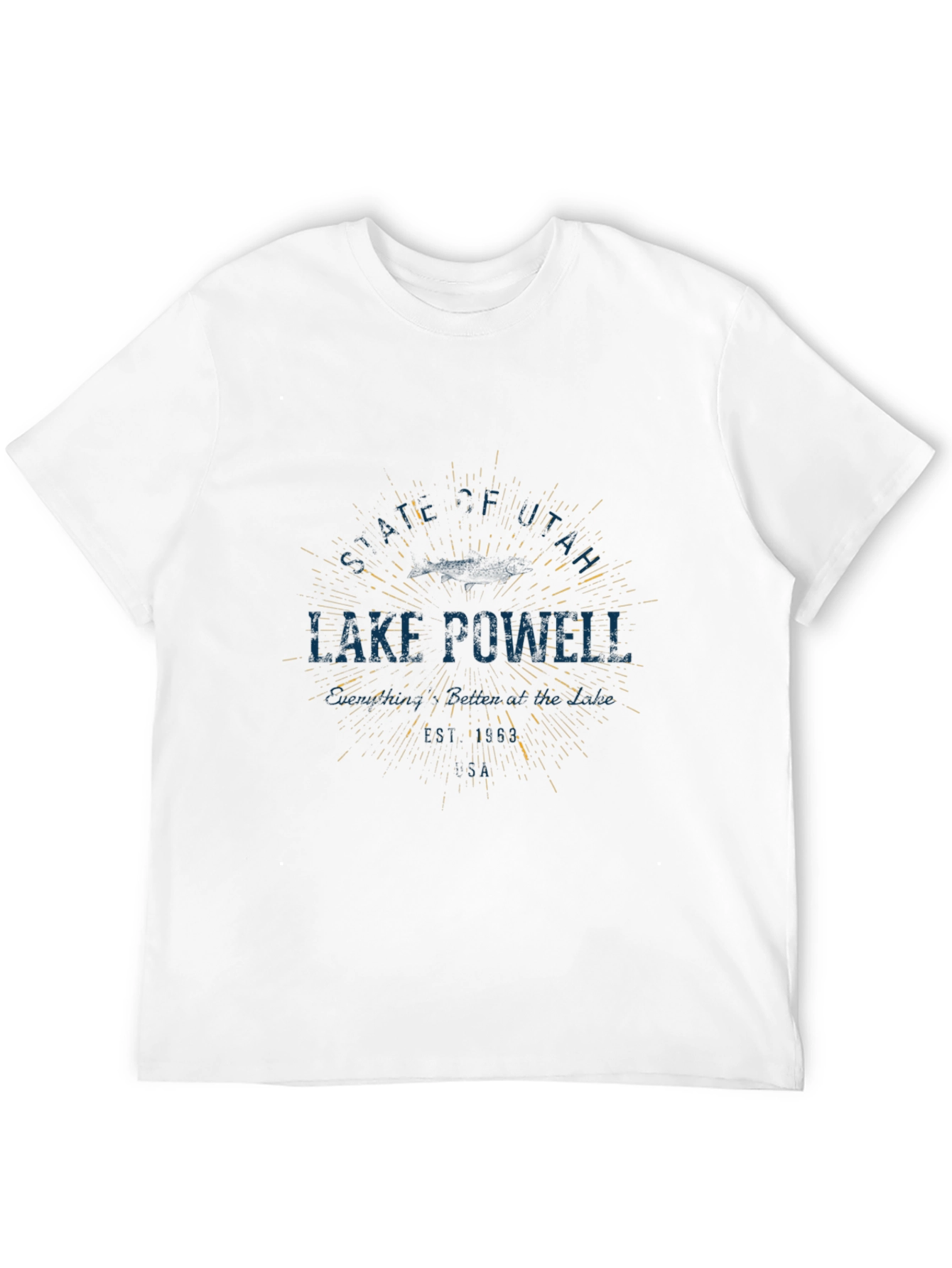 Lake Powell Graphic Tee - Black Short Sleeve