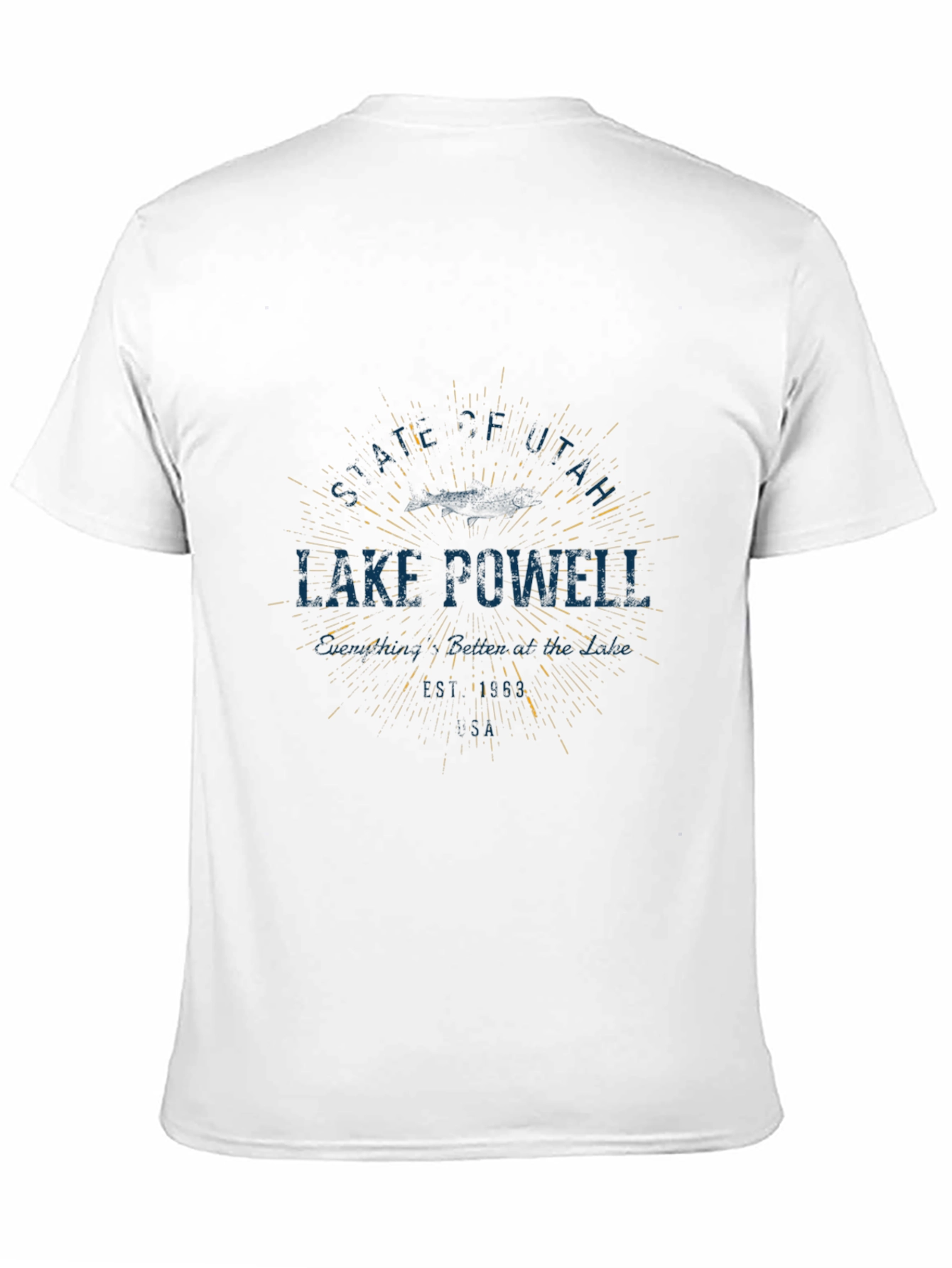Lake Powell Graphic Tee - Black Short Sleeve