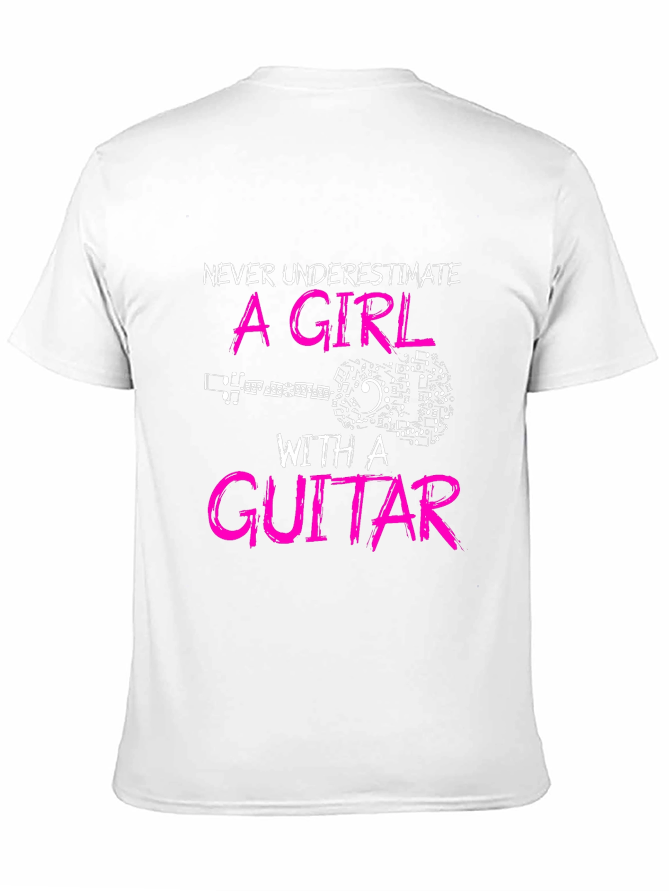 Never Underestimate A Girl With a Guitar T-Shirt