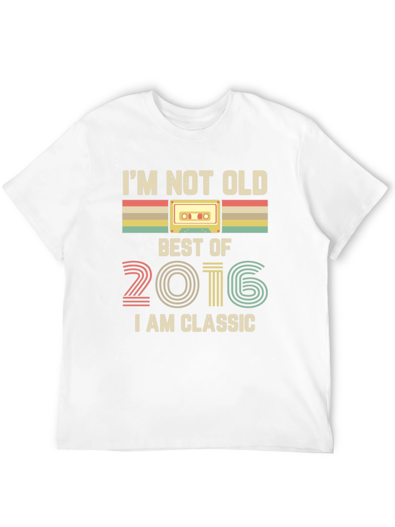 Retro 2016 Classic Cassette Tape T-Shirt