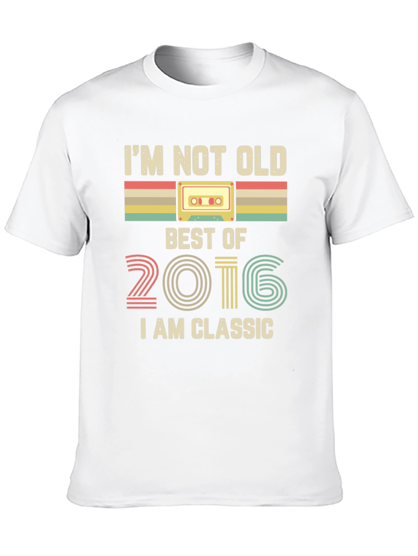 Retro 2016 Classic Cassette Tape T-Shirt