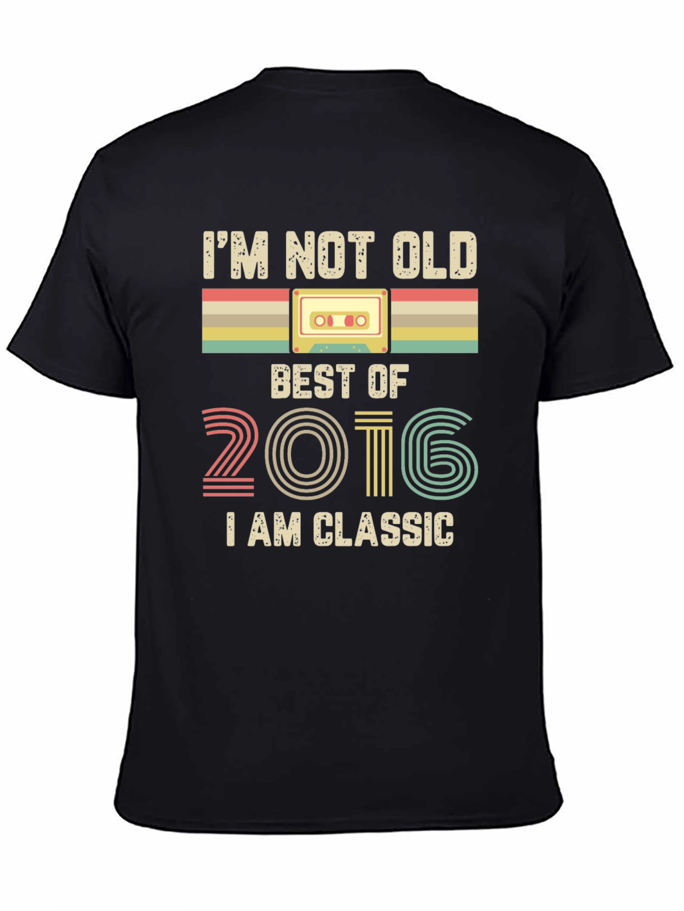 Retro 2016 Classic Cassette Tape T-Shirt