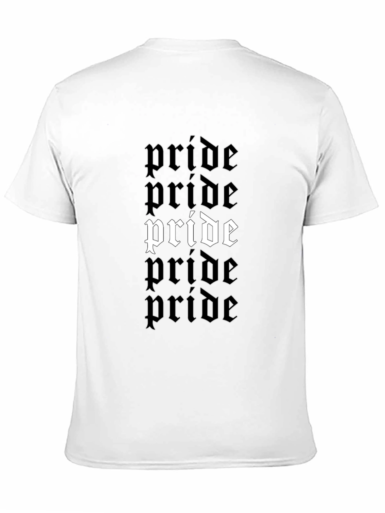 Pride Graphic Print Black T-Shirt