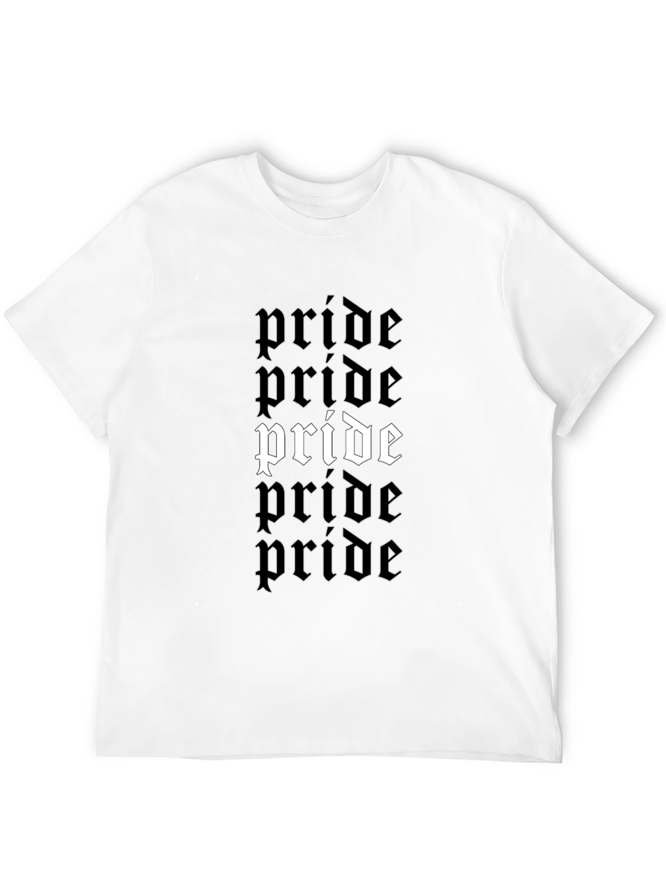 Pride Graphic Print Black T-Shirt