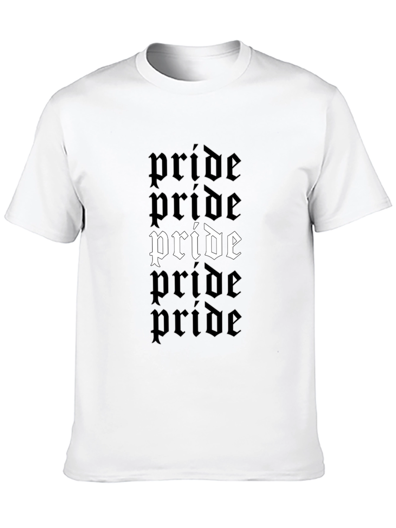Pride Graphic Print Black T-Shirt
