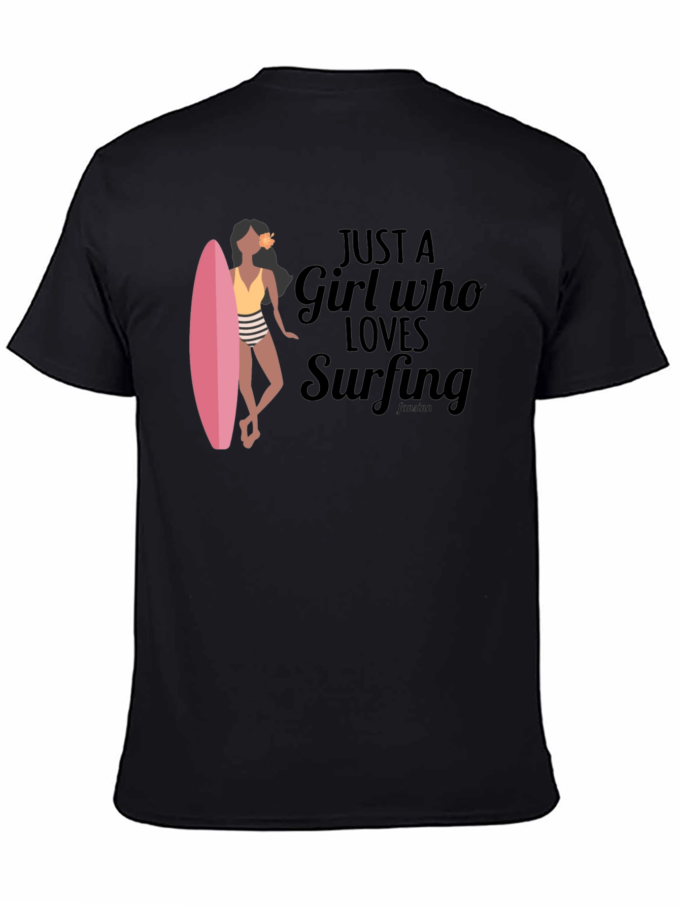 Just a Girl Who Loves Surfing Graphic T-Shirt