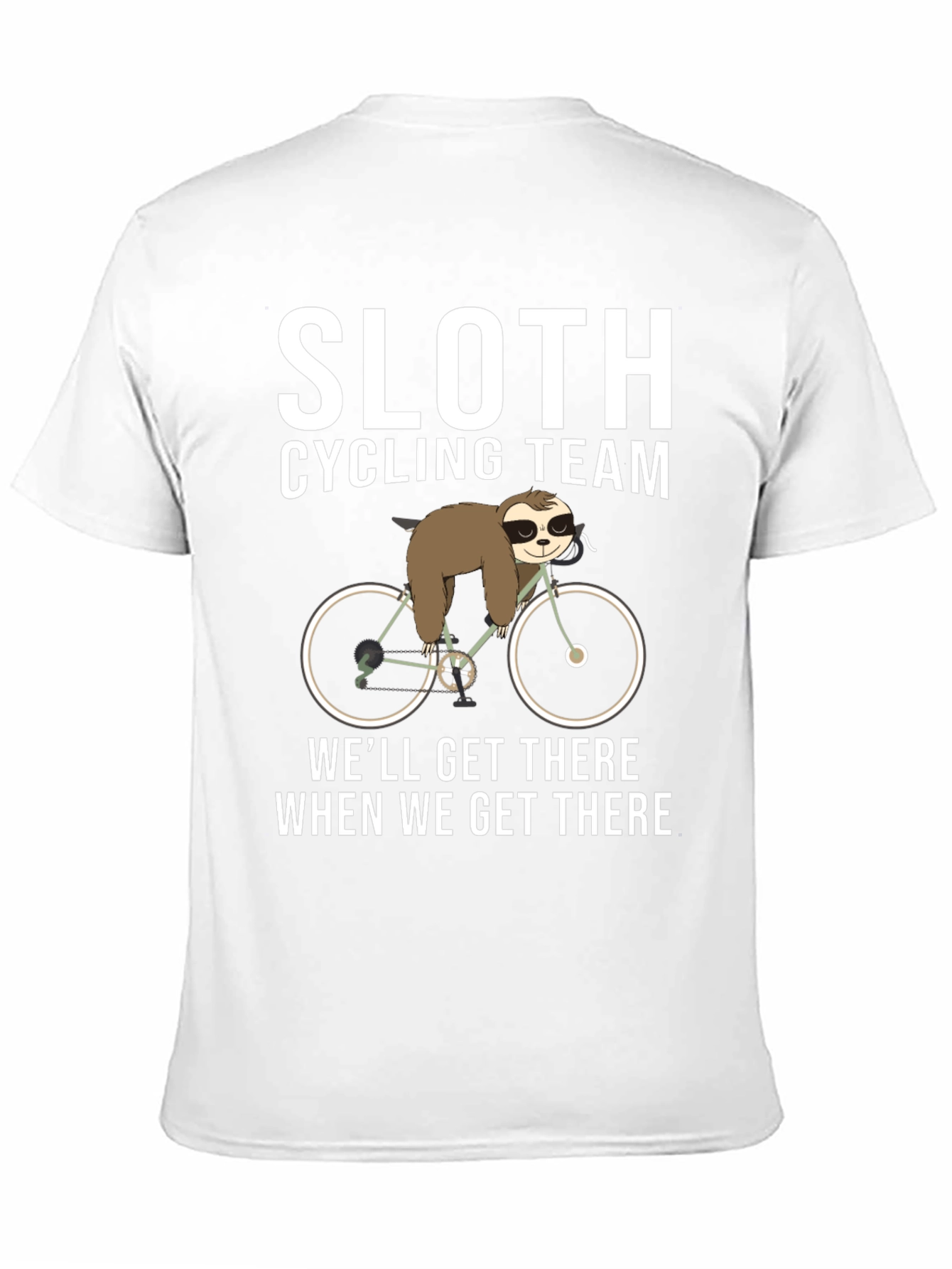 Sloth Cycling Team Black T-Shirt