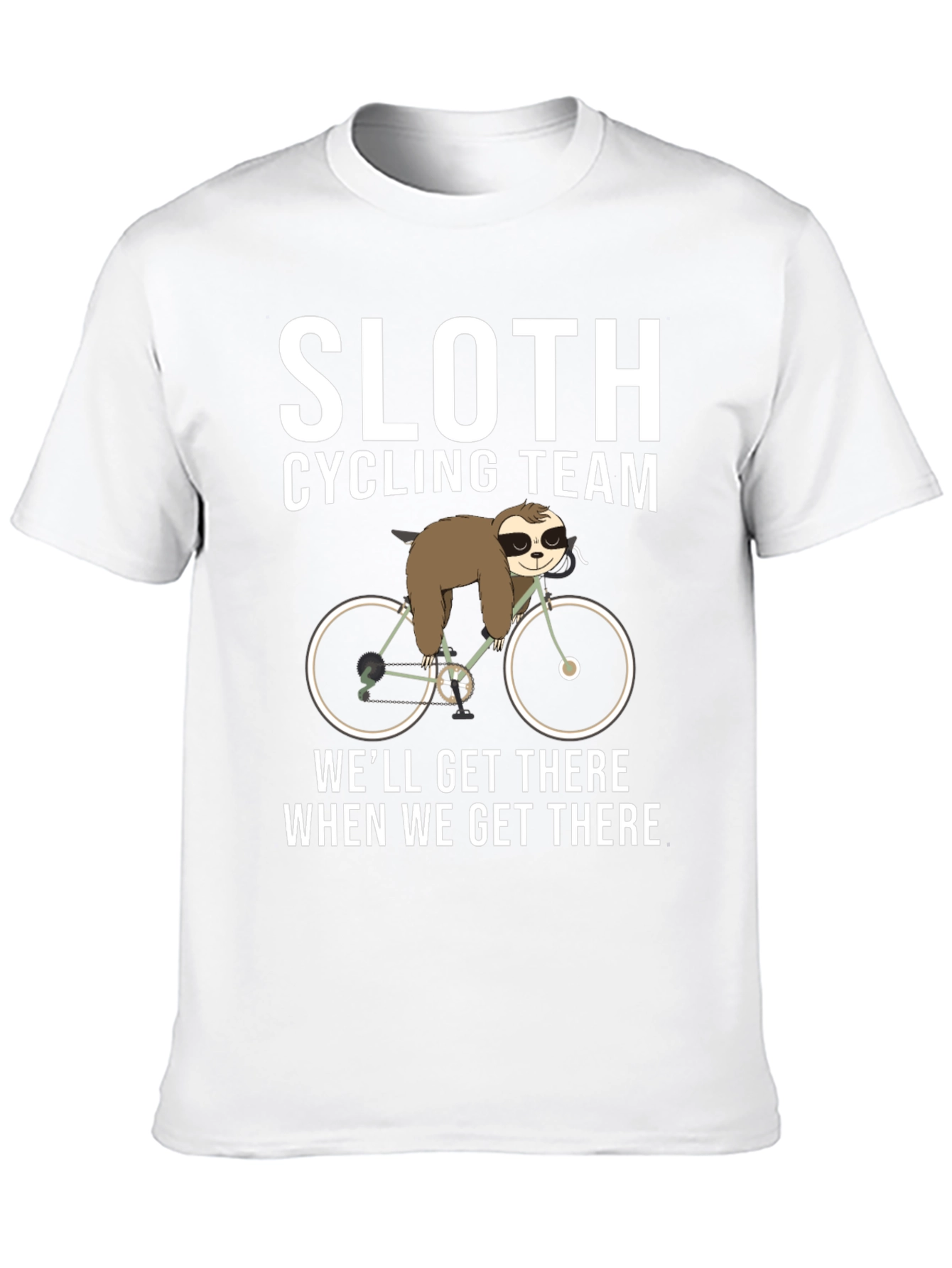 Sloth Cycling Team Black T-Shirt