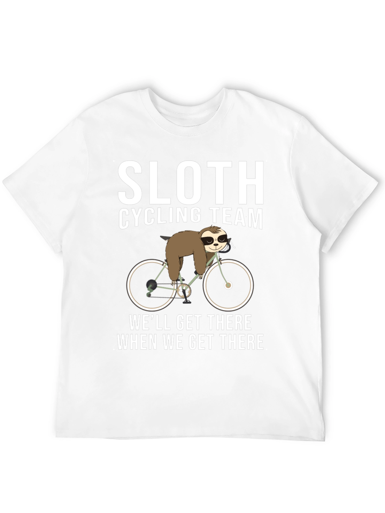 Sloth Cycling Team Black T-Shirt