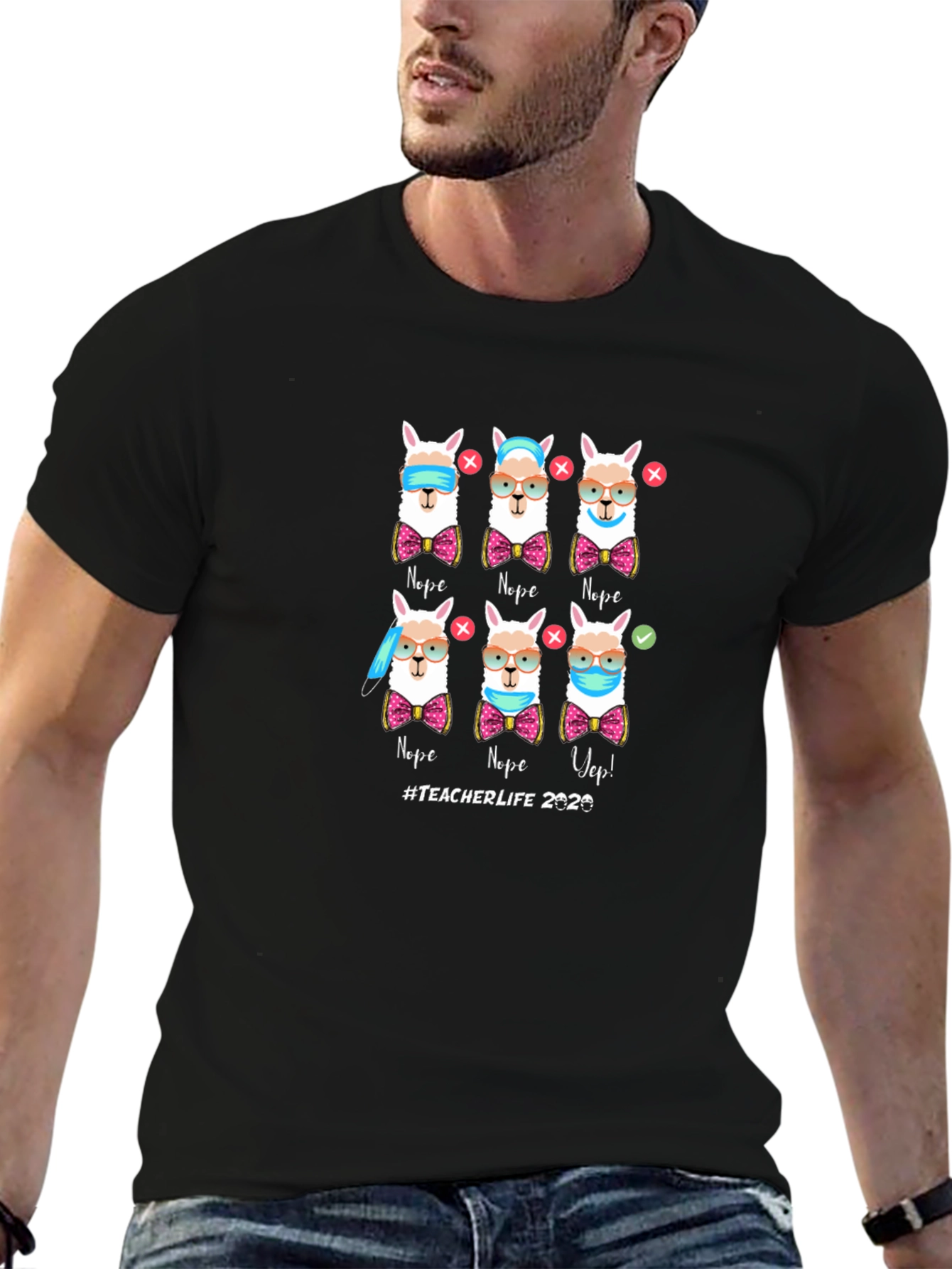 Teacher Life 2020 Llama T-Shirt