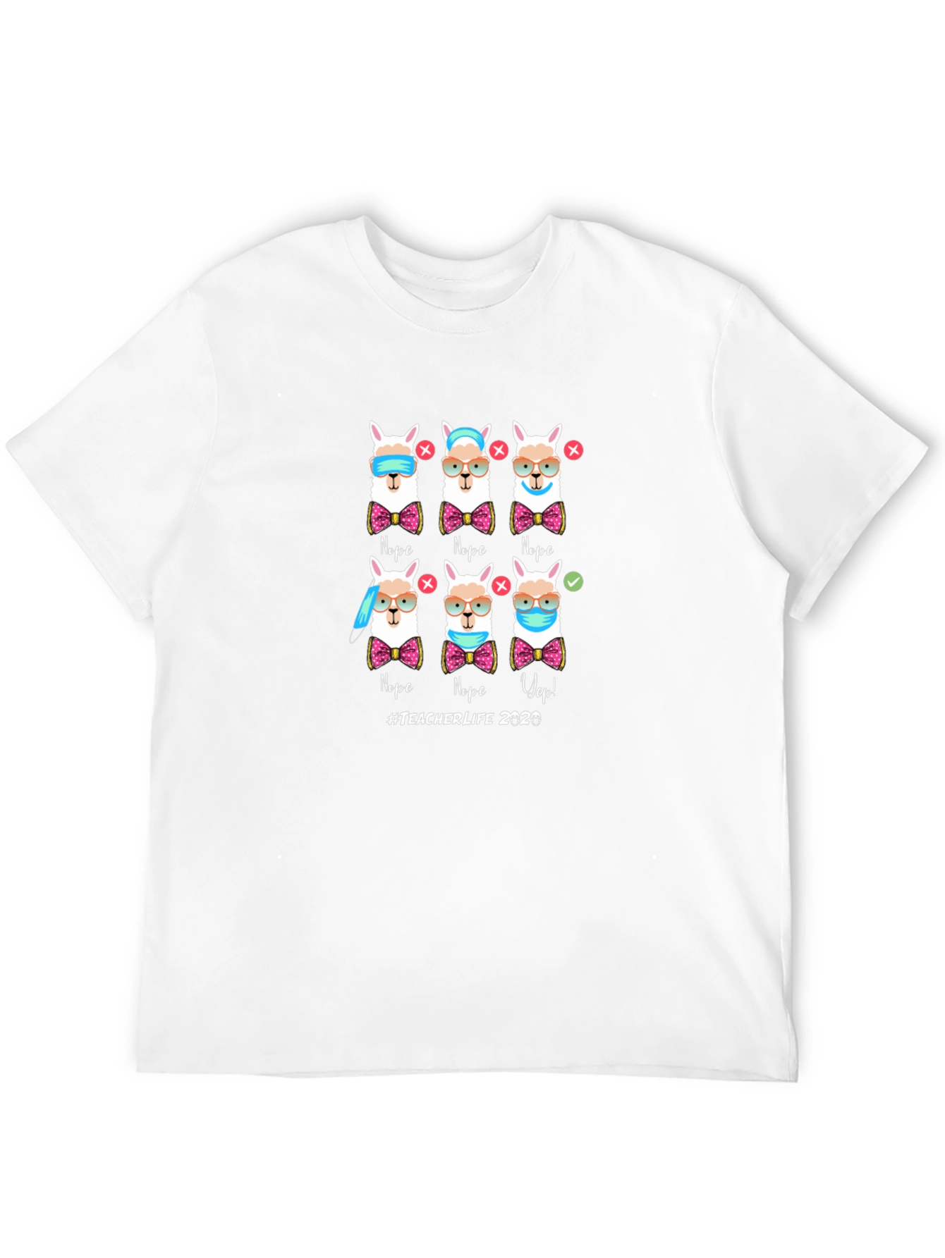 Teacher Life 2020 Llama T-Shirt