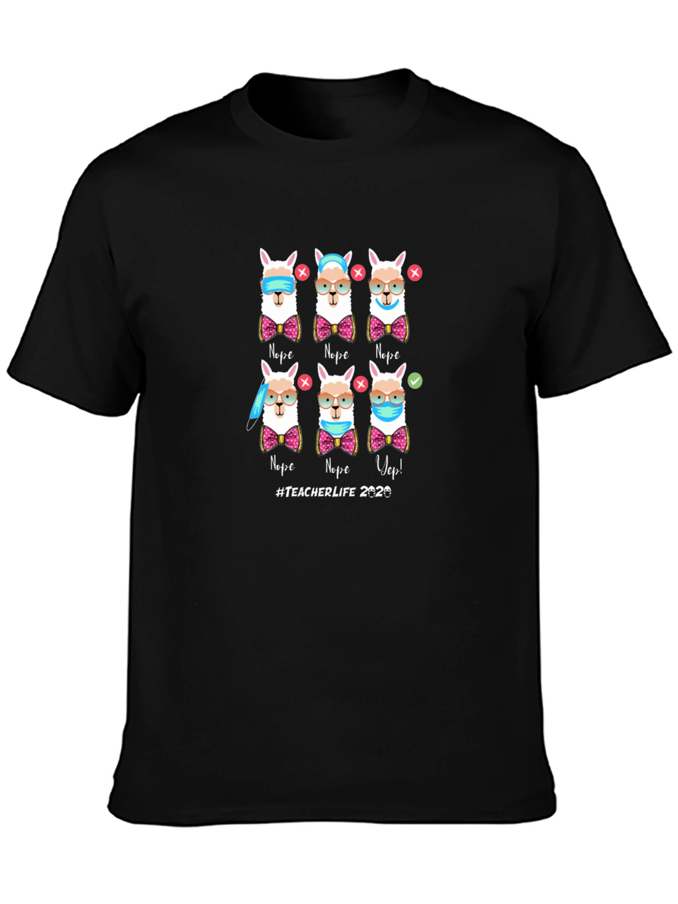 Teacher Life 2020 Llama T-Shirt