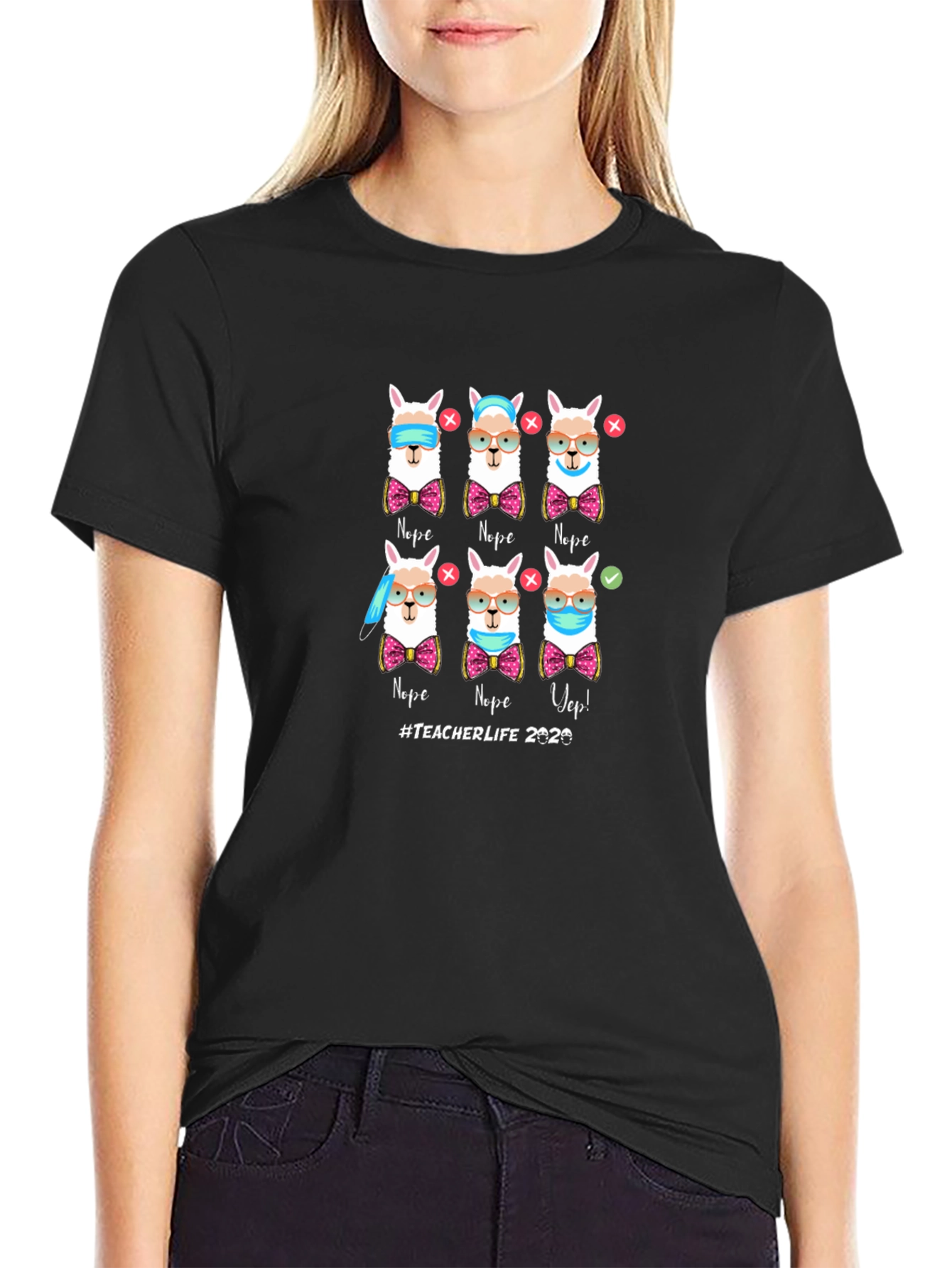 Teacher Life 2020 Llama T-Shirt