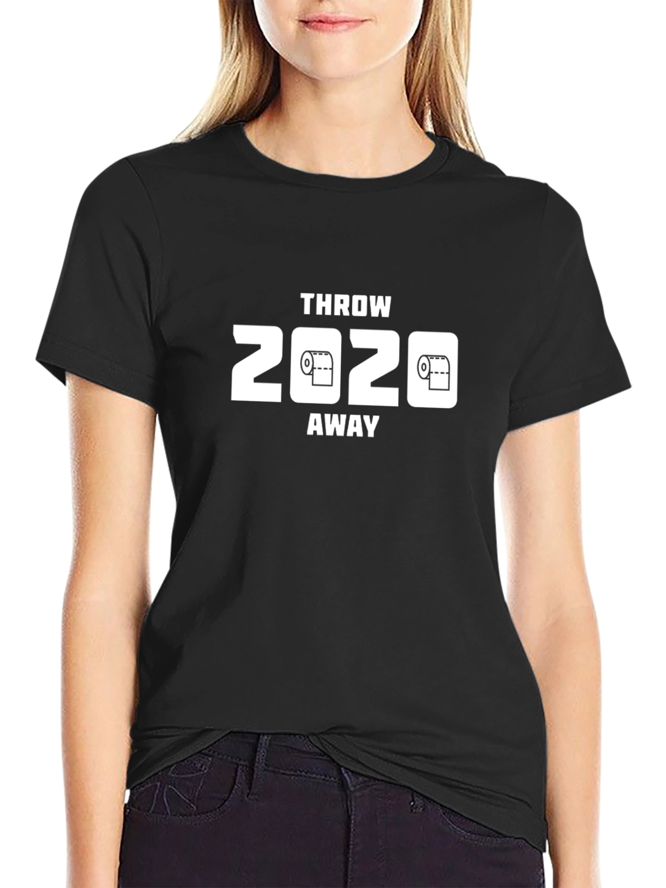 Throw 2020 Away Graphic Tee - Black T-Shirt