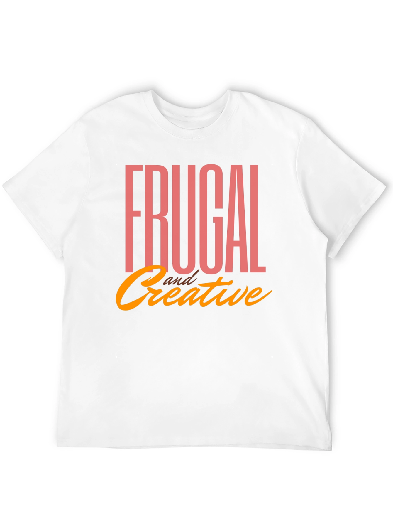 Frugal & Creative Graphic Tee - Black Cotton T-Shirt