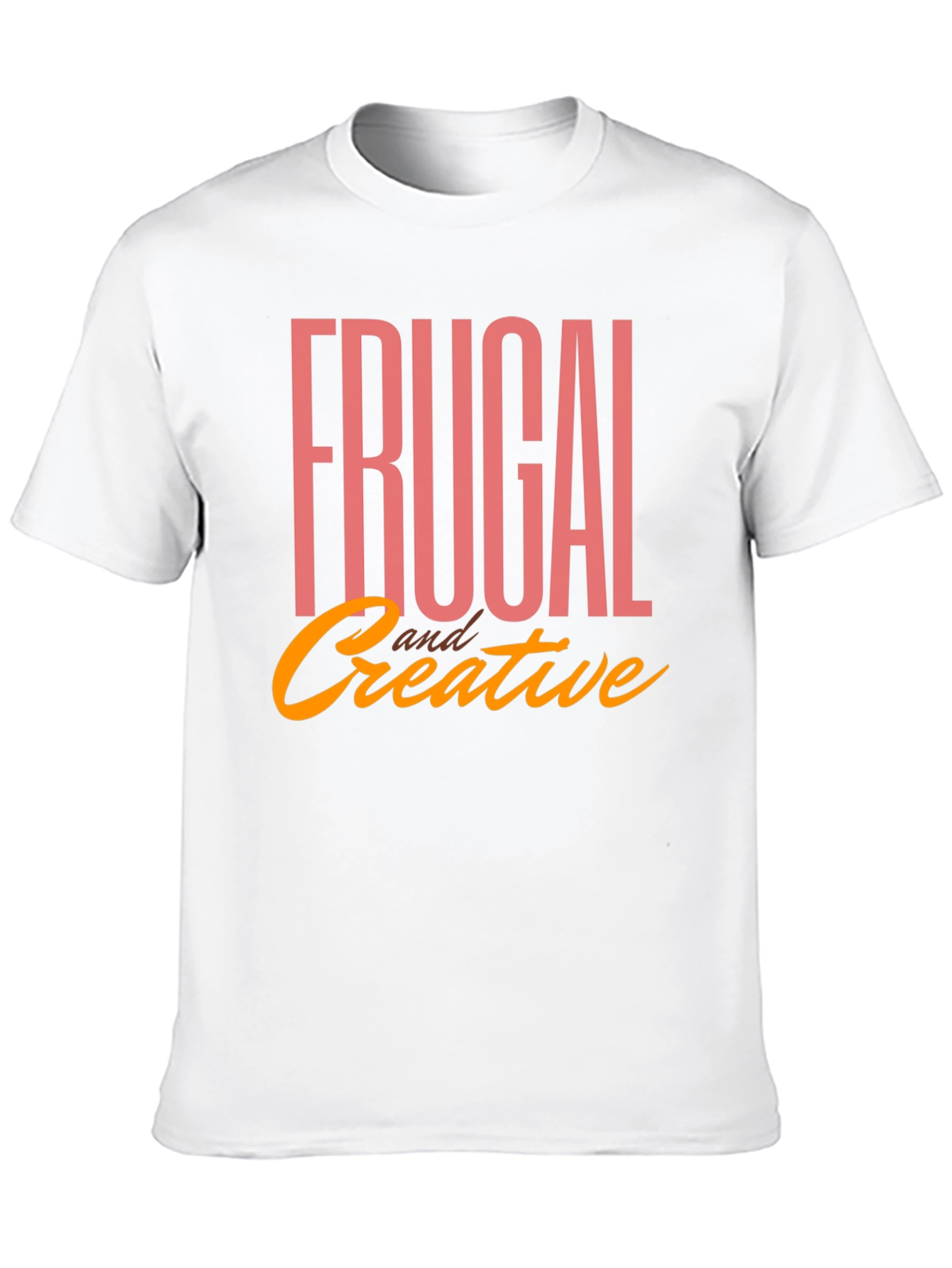Frugal & Creative Graphic Tee - Black Cotton T-Shirt