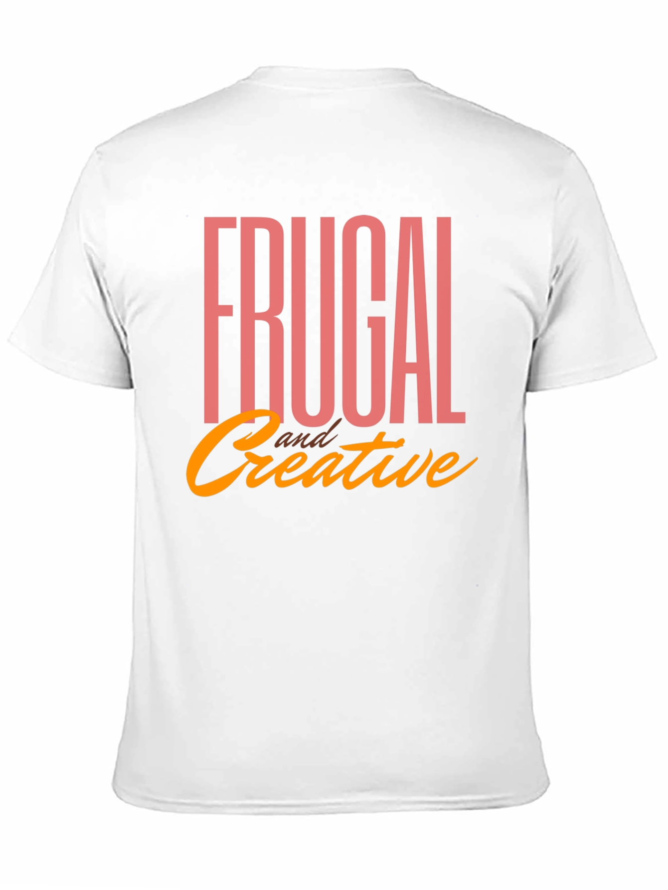 Frugal & Creative Graphic Tee - Black Cotton T-Shirt