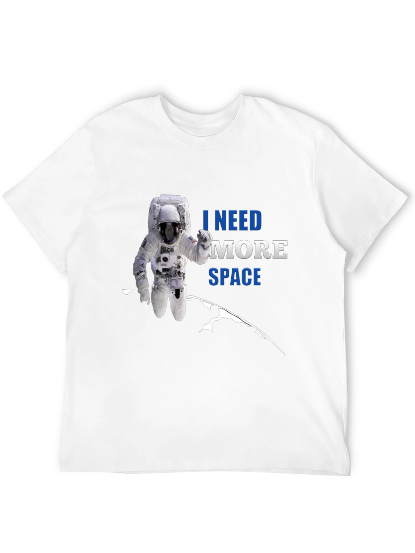 I Need More Space Astronaut Graphic T-Shirt