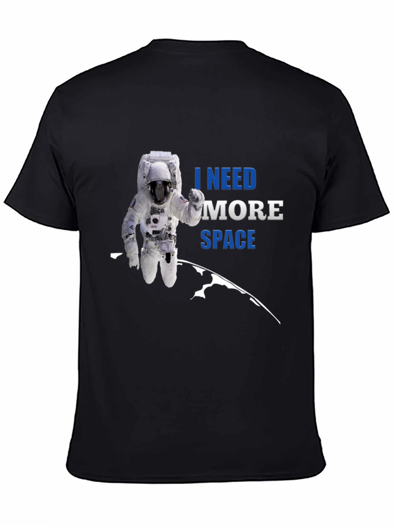 I Need More Space Astronaut Graphic T-Shirt