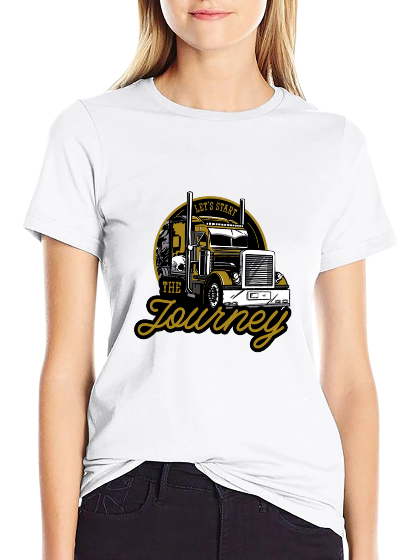 Lets Start the Journey Trucker T-Shirt