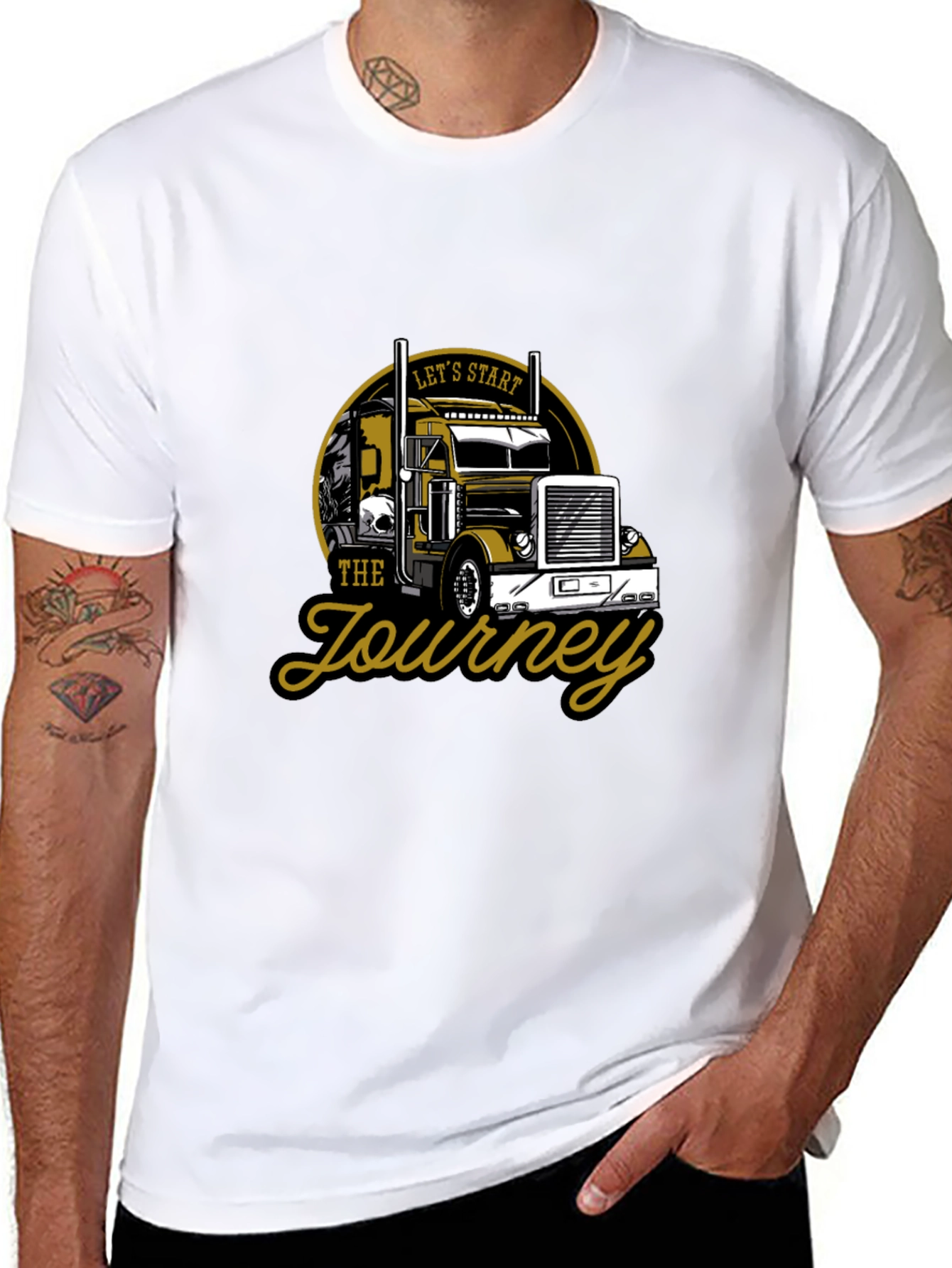 Lets Start the Journey Trucker T-Shirt