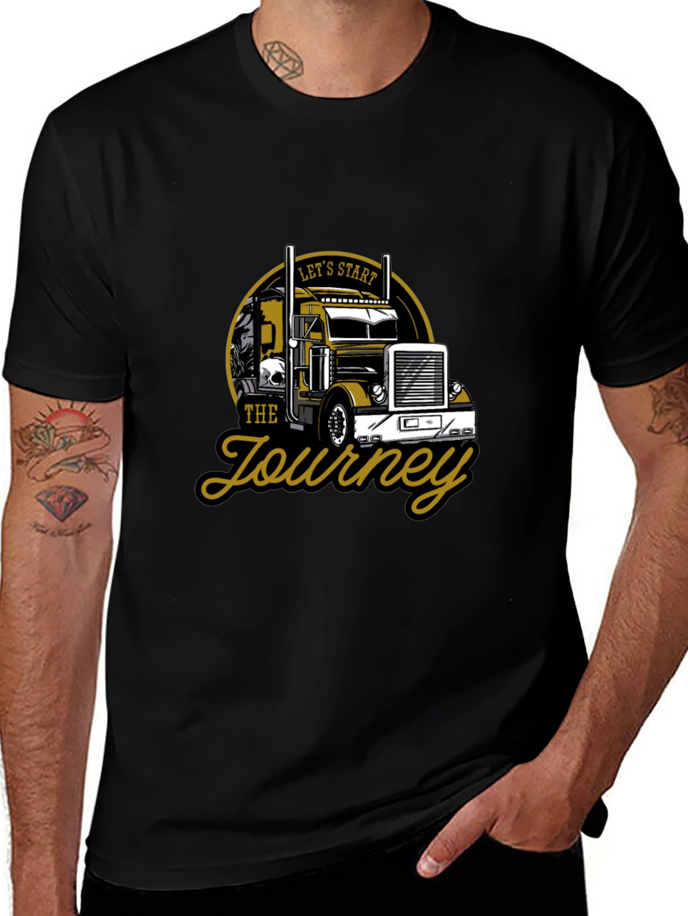 Lets Start the Journey Trucker T-Shirt