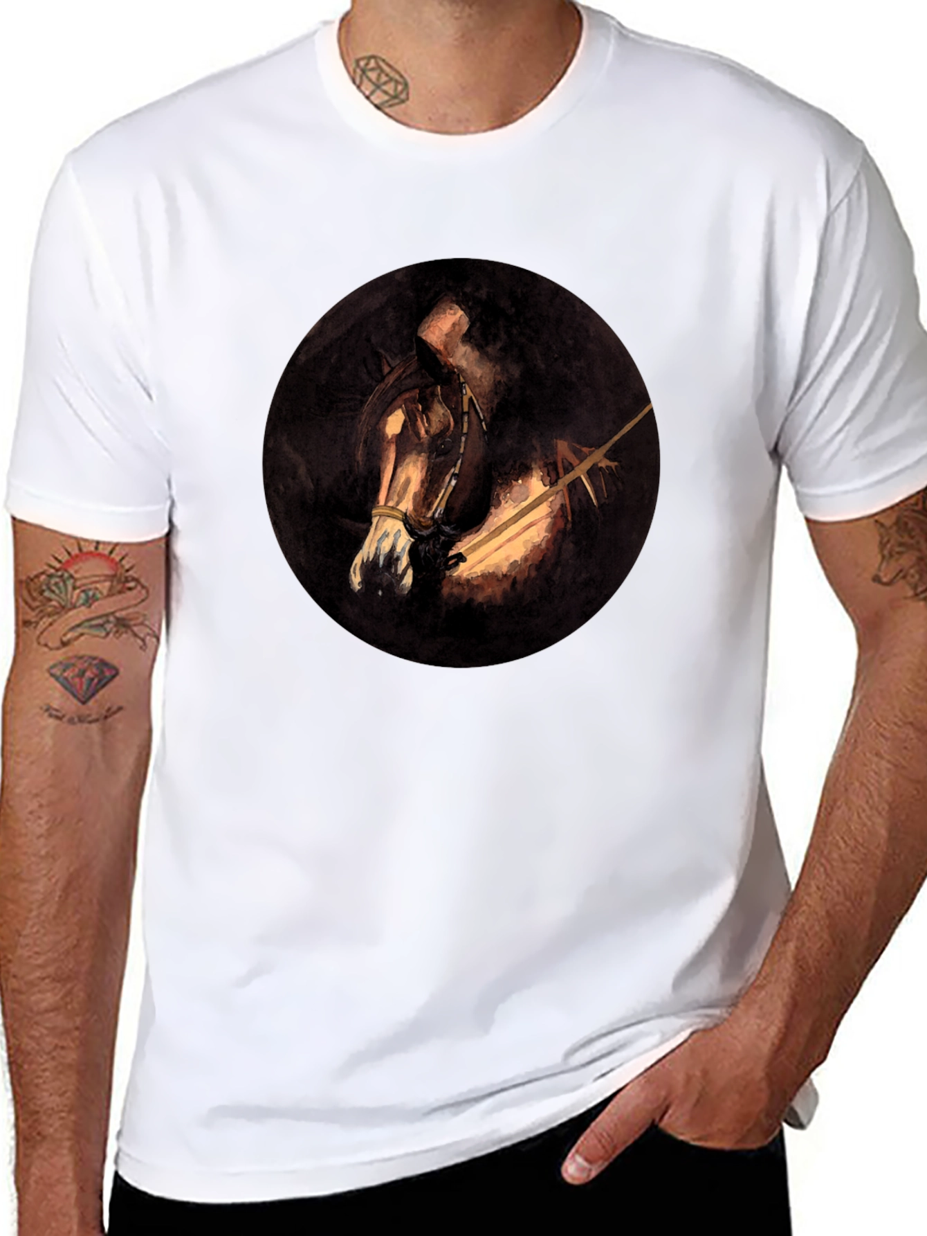 Dark Horse Graphic Tee - Mens Black T-Shirt