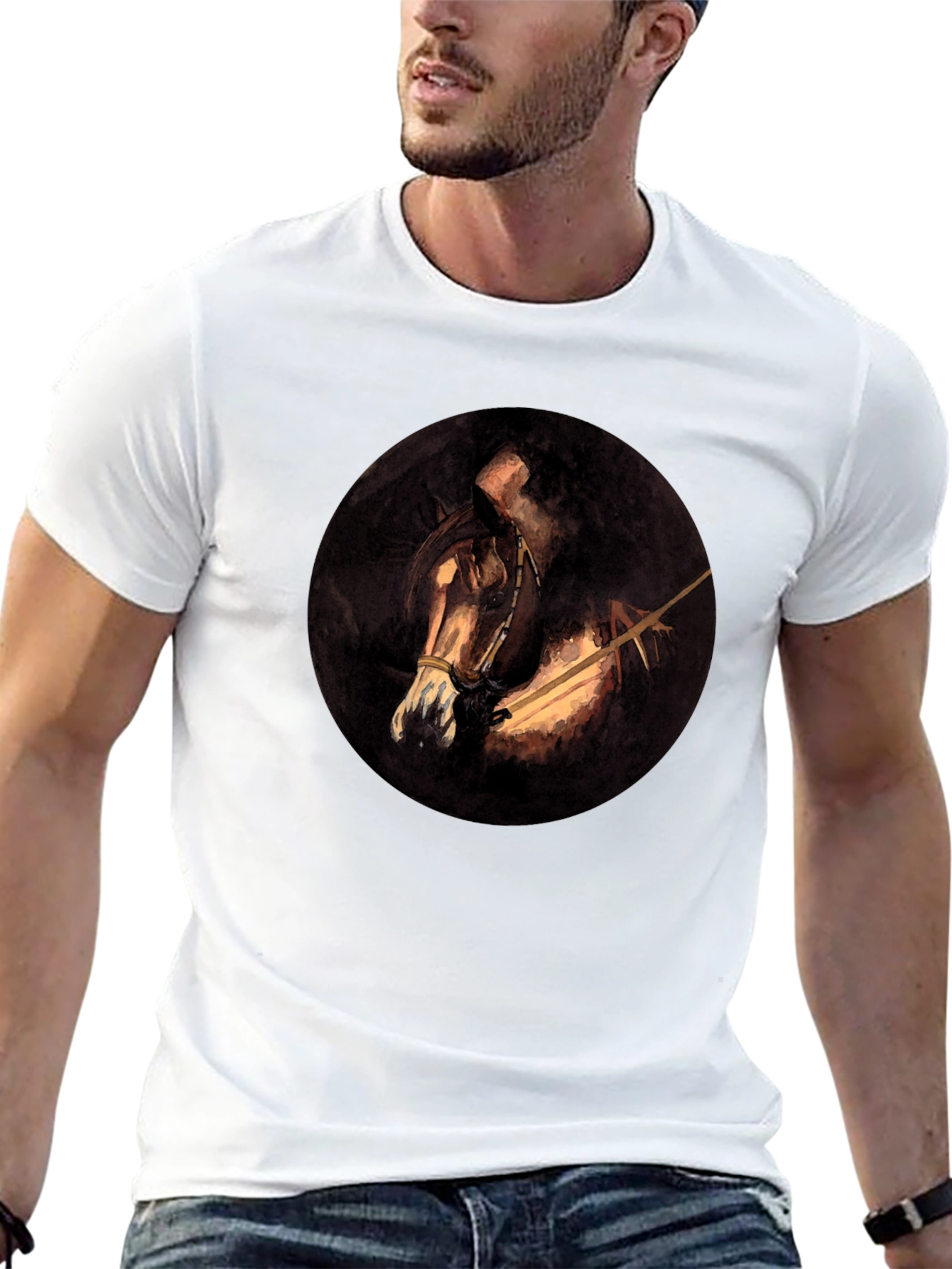 Dark Horse Graphic Tee - Mens Black T-Shirt