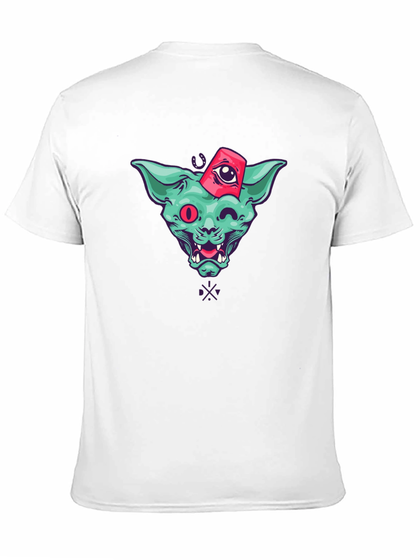 Mystic Cat Graphic T-Shirt - Black Cotton Tee