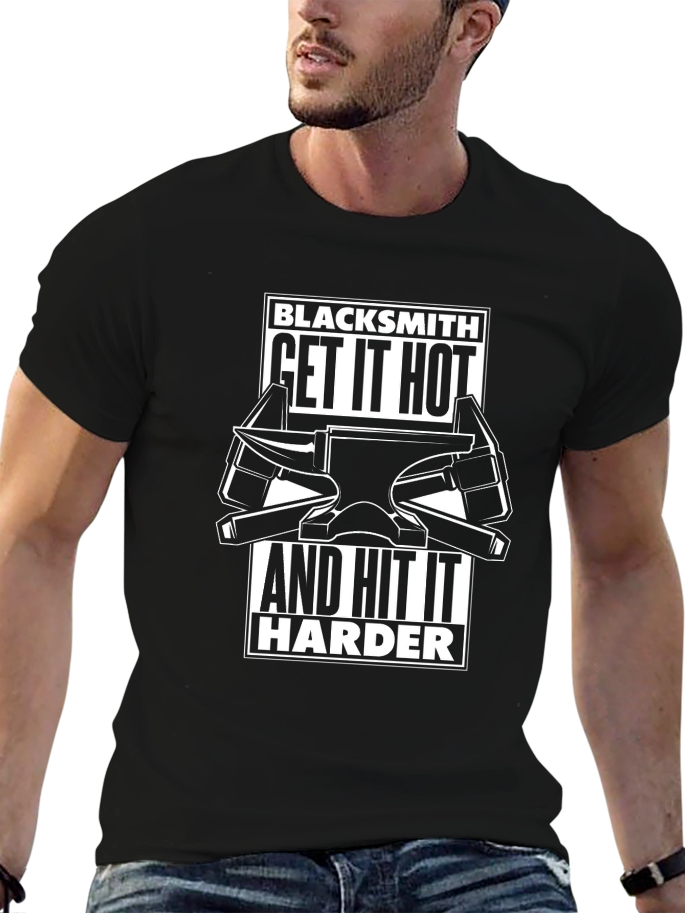 Blacksmith Get It Hot T-Shirt - Anvil Design