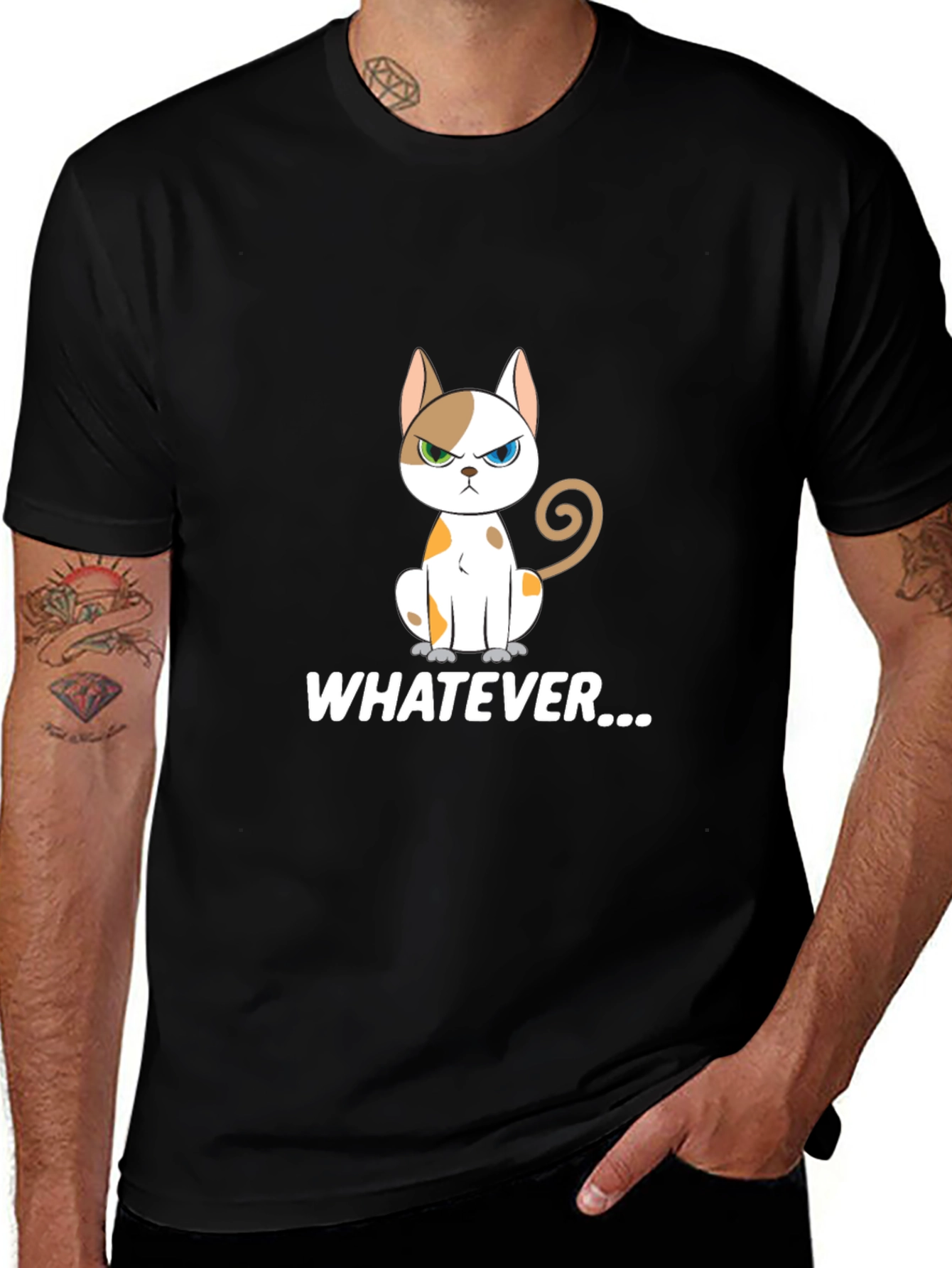 Sarcastic Cat Graphic T-Shirt