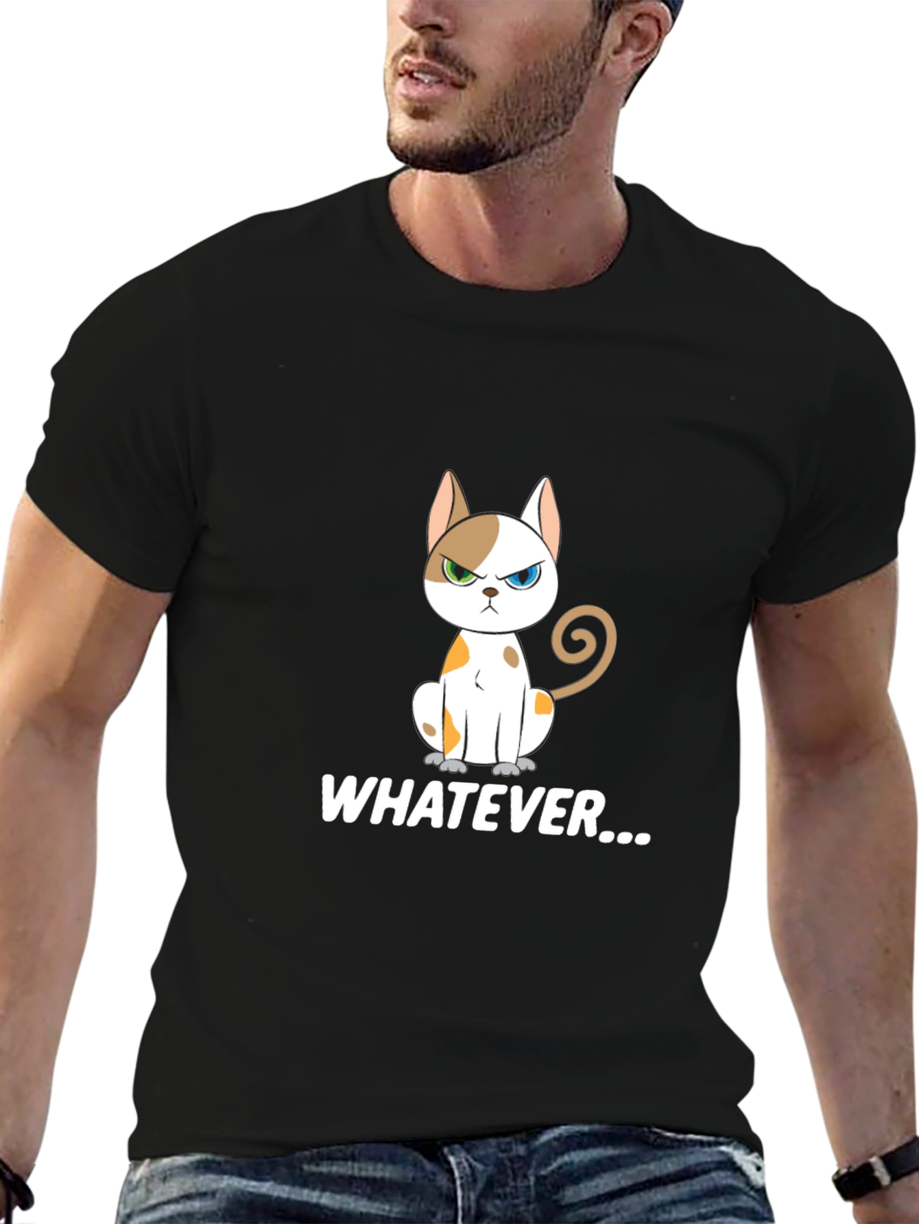 Sarcastic Cat Graphic T-Shirt
