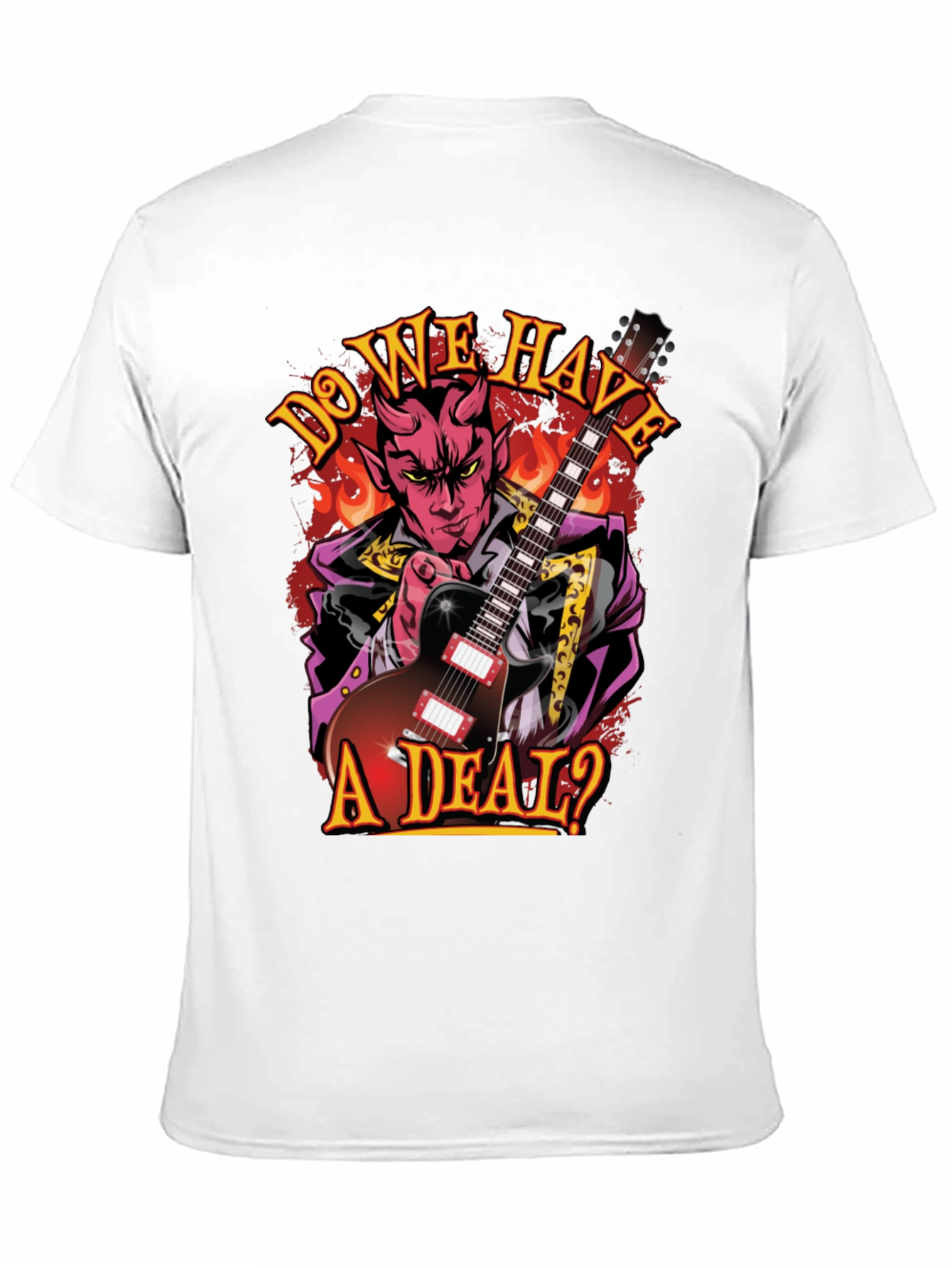 Do We Have A Deal? Devil Guitarist Black T-Shirt
