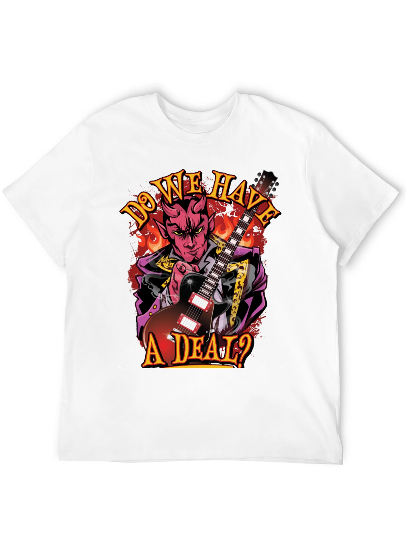 Do We Have A Deal? Devil Guitarist Black T-Shirt