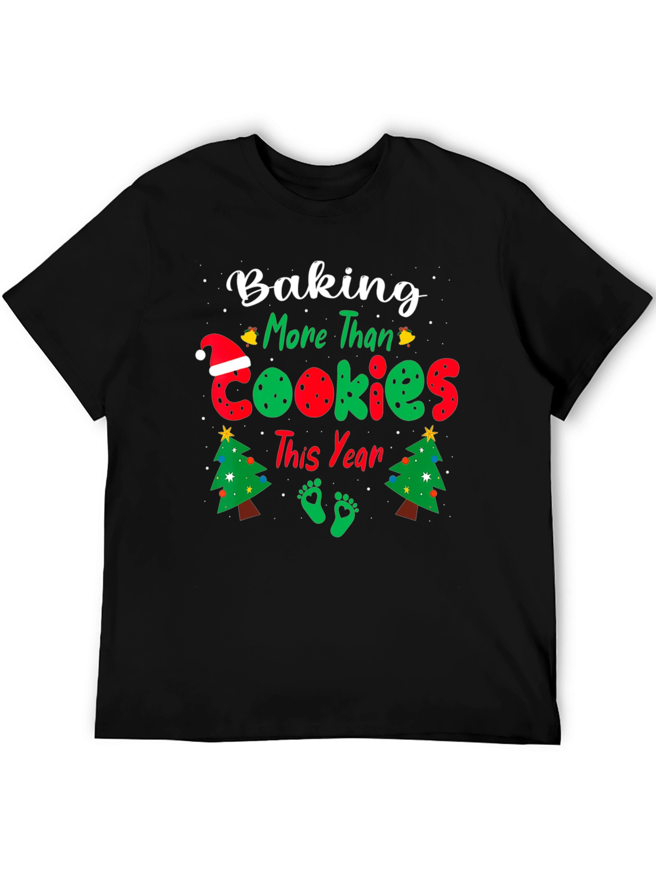 Baking More Than Cookies Pregnancy Christmas T-Shirt