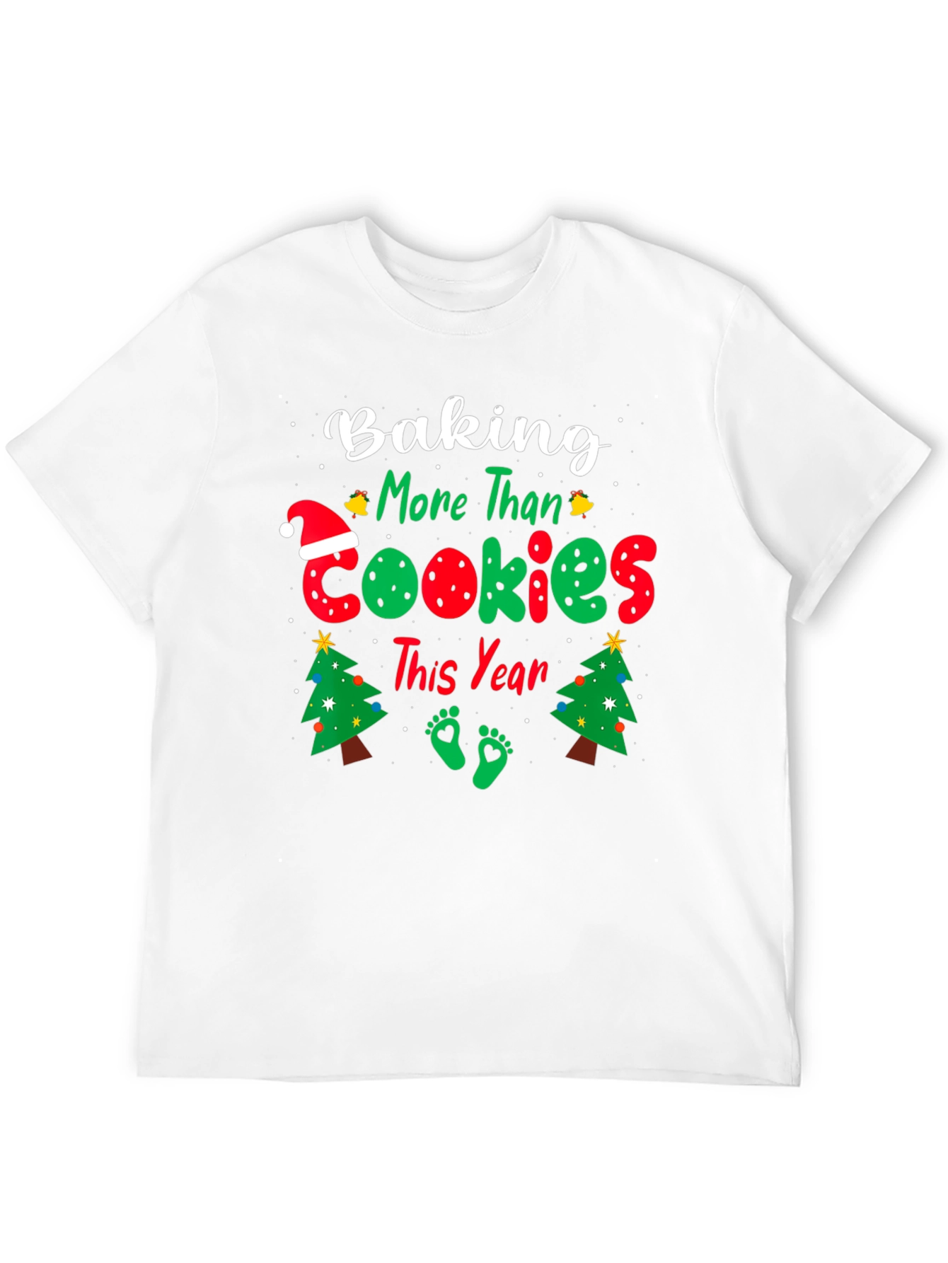 Baking More Than Cookies Pregnancy Christmas T-Shirt