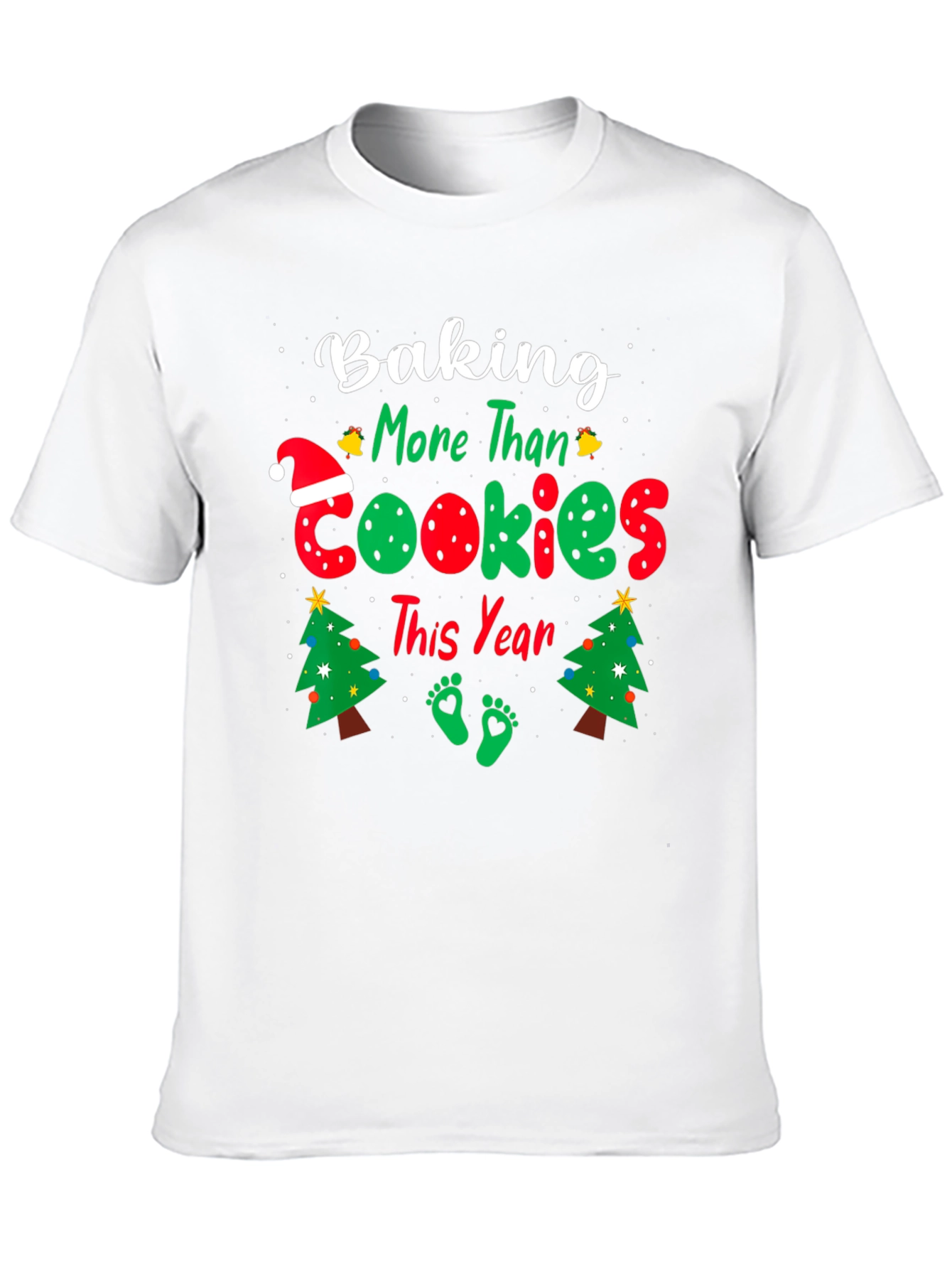 Baking More Than Cookies Pregnancy Christmas T-Shirt