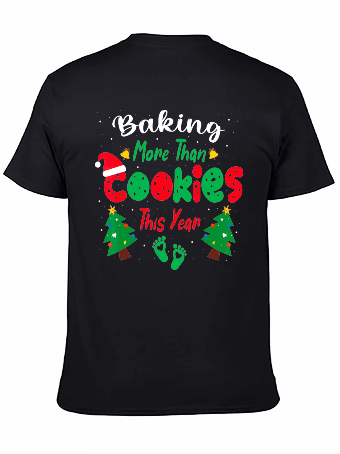 Baking More Than Cookies Pregnancy Christmas T-Shirt