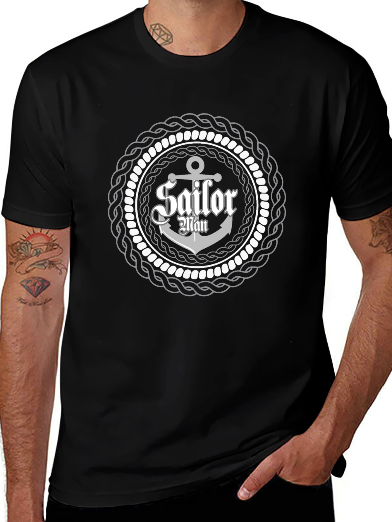 Sailor Man Anchor T-Shirt - Nautical Style