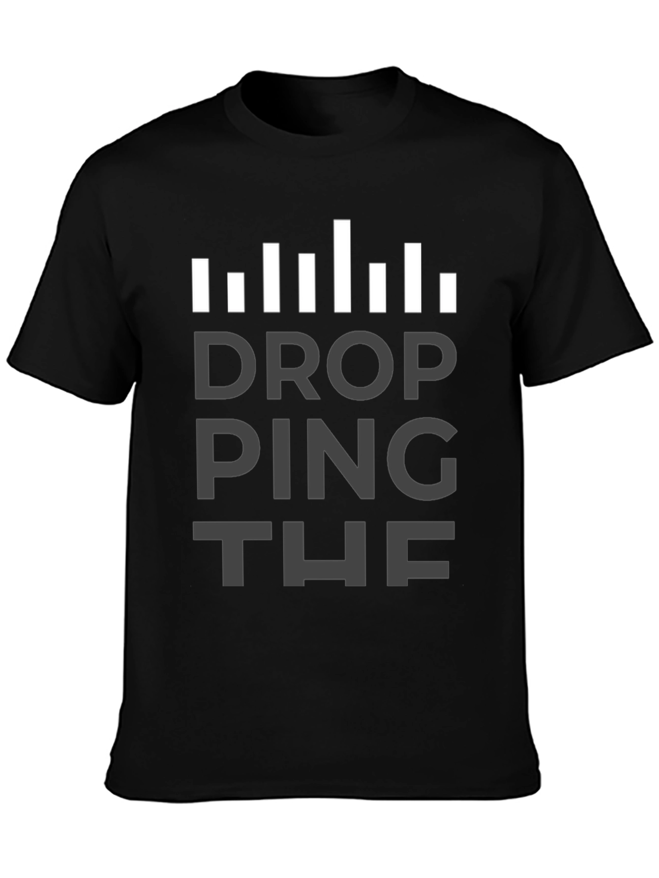 Dropping The Ping Black Graphic T-Shirt