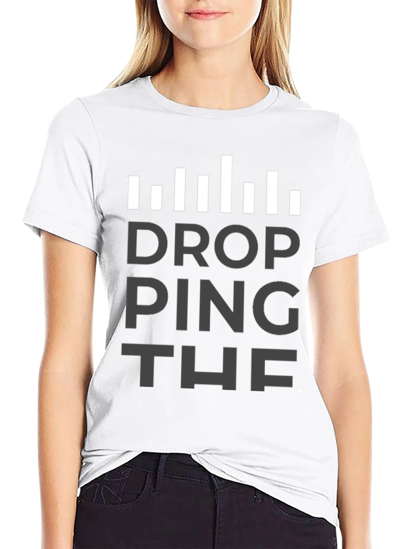 Dropping The Ping Black Graphic T-Shirt