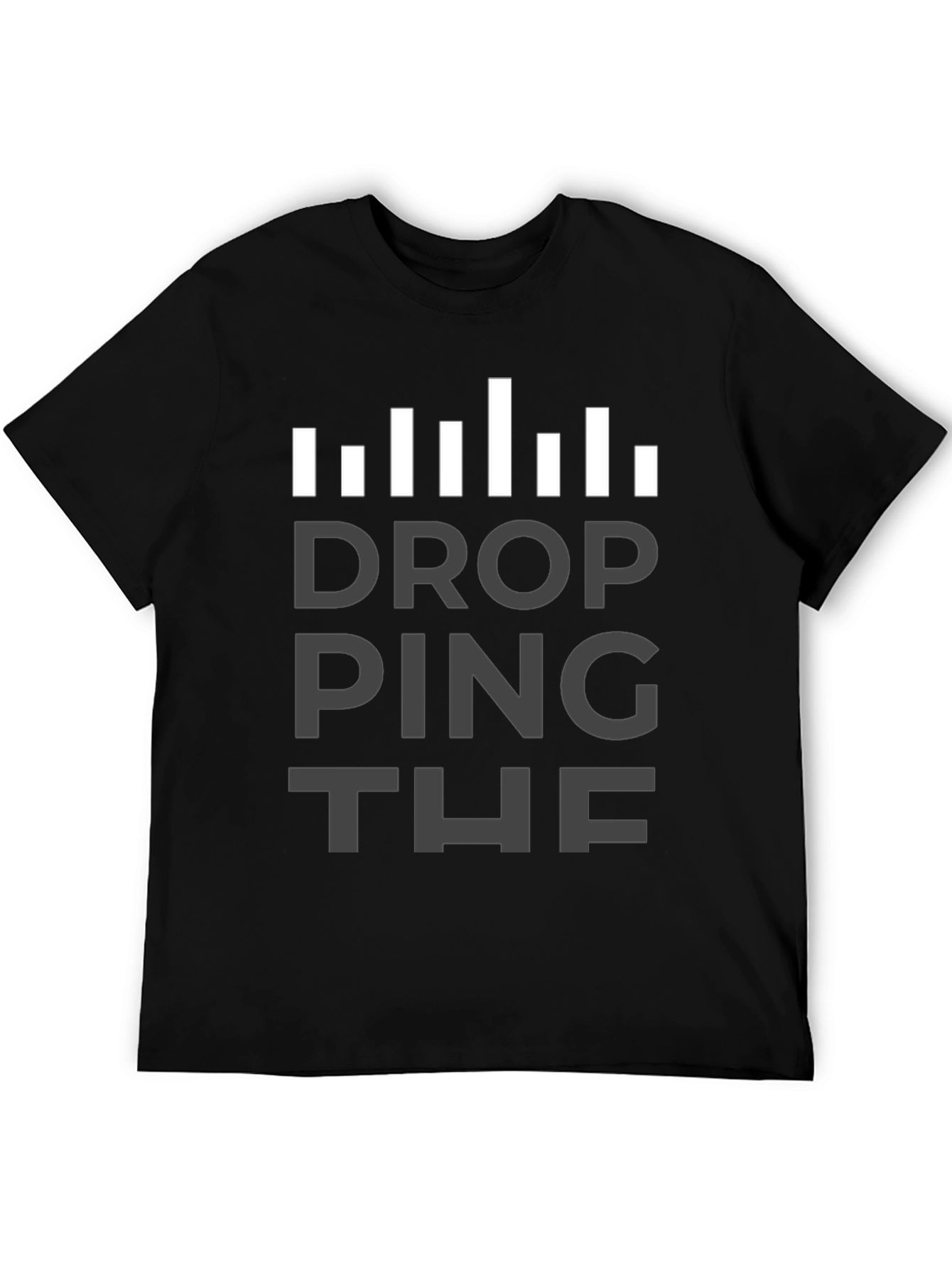 Dropping The Ping Black Graphic T-Shirt