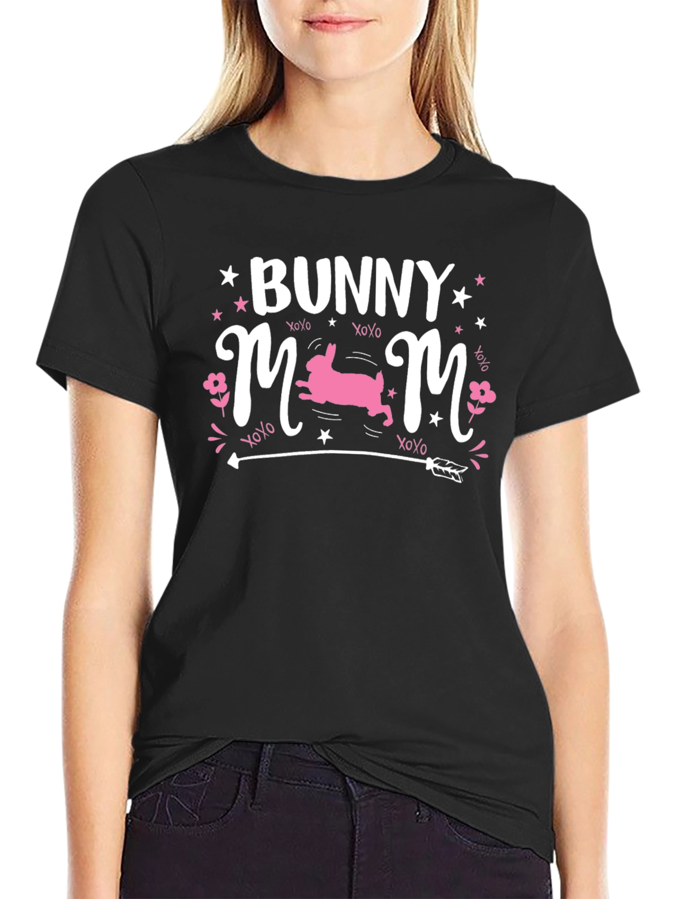 Bunny Mom Graphic T-Shirt