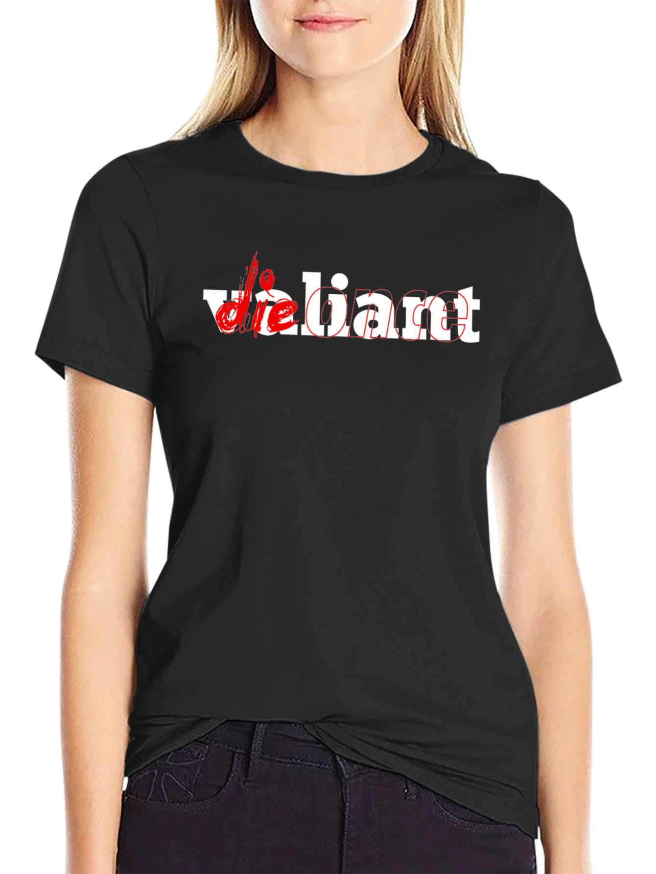 Die Liant Graphic Tee - Black Cotton Casual Wear