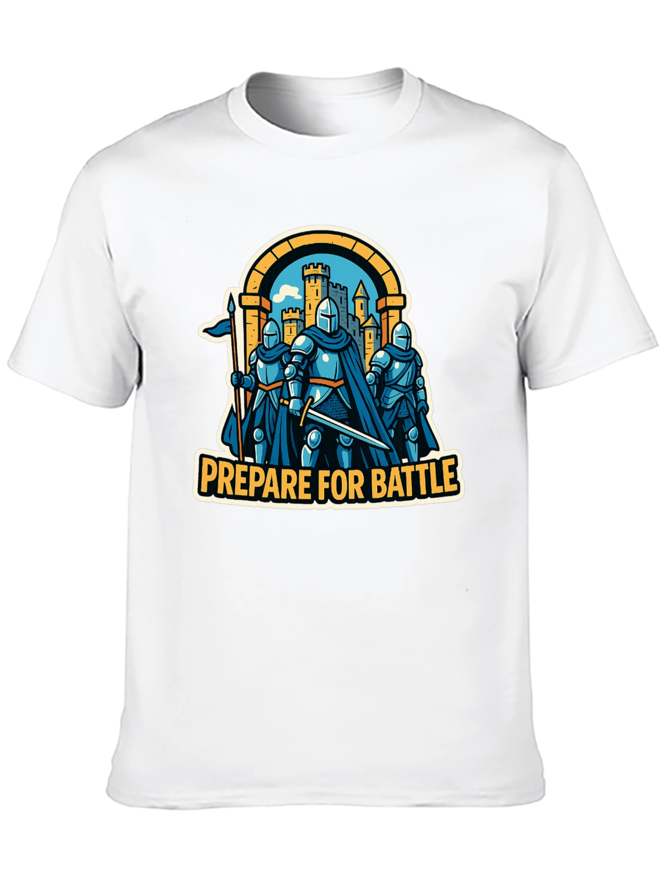 Prepare for Battle Knight Graphic T-Shirt